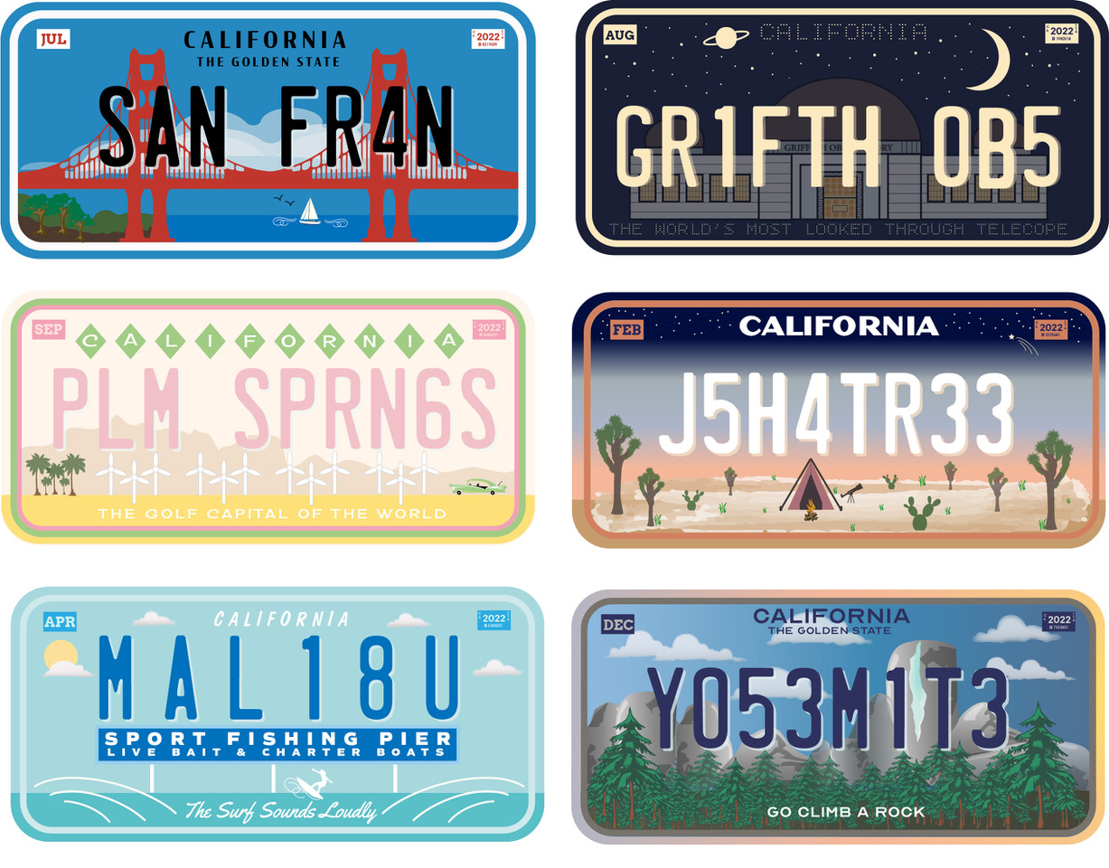 Redesigning California's license plate: readers' suggestions - Vimarsana News