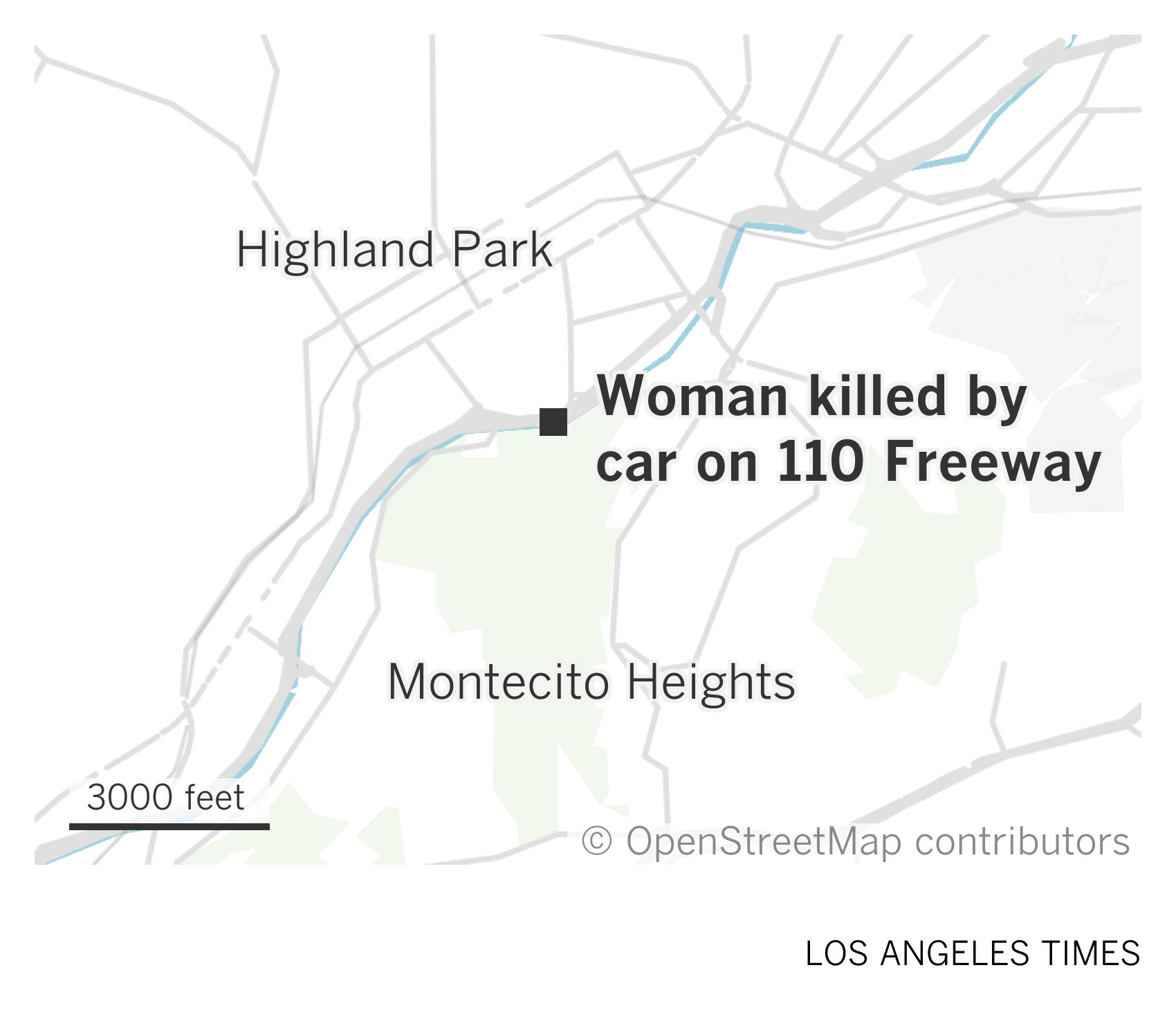 Woman walking on 110 Freeway is killed by car - Los Angeles Times - Vimarsana News