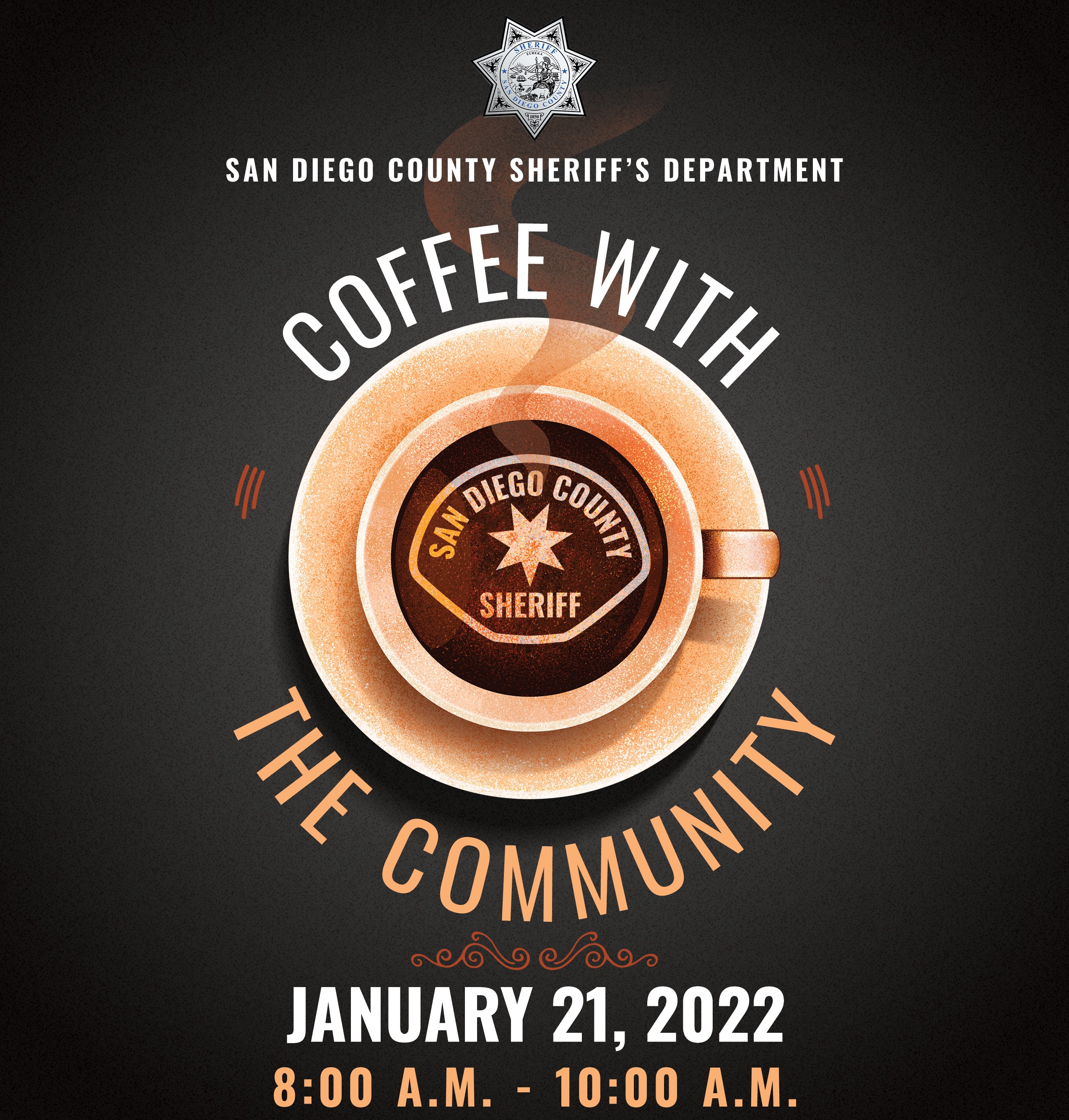 San Diego County Sheriff's Department to host 'Coffee with the Community' event - Vimarsana News