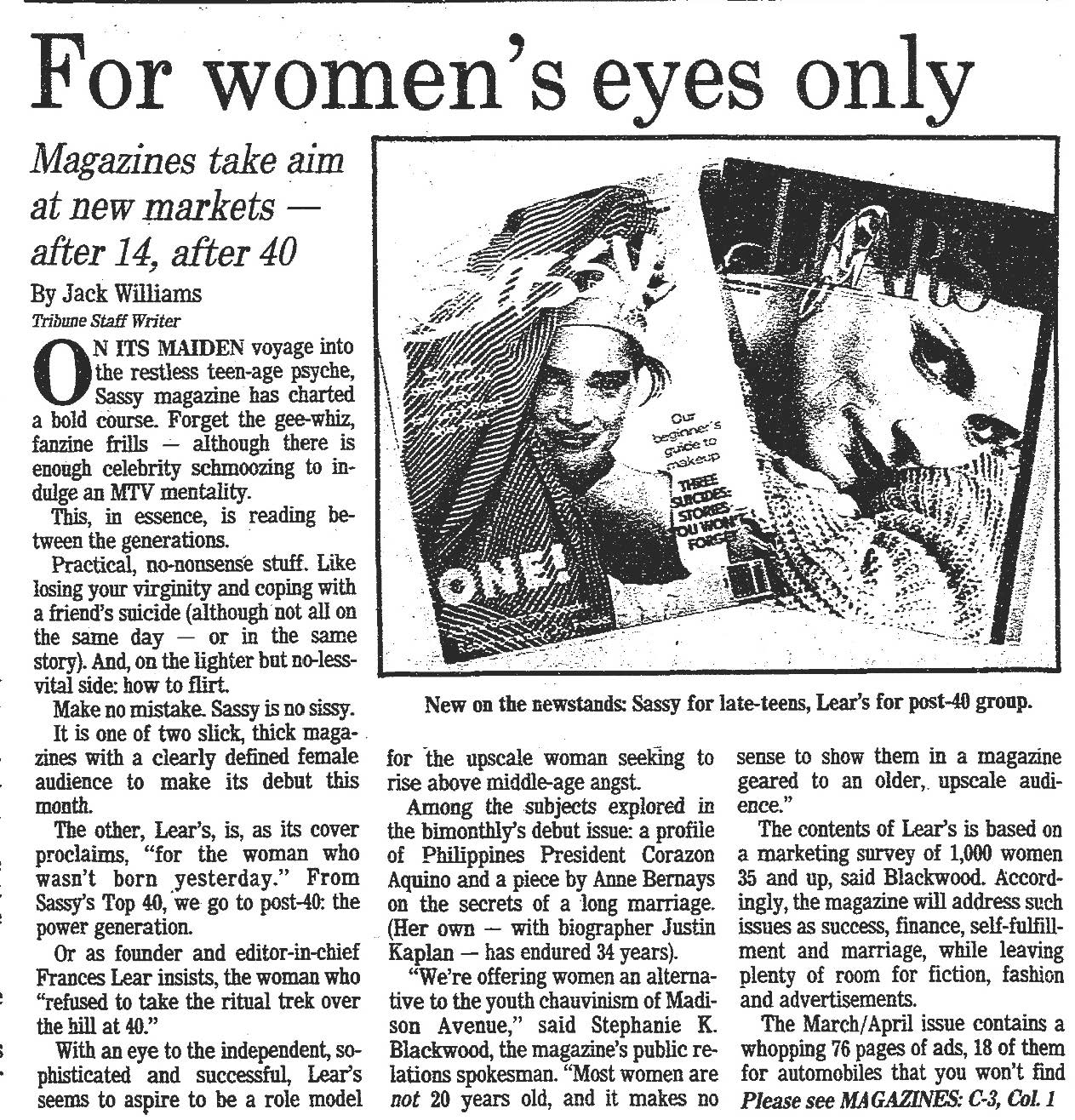 From the Archives: New magazines for women debuted 35 years ago - Vimarsana News