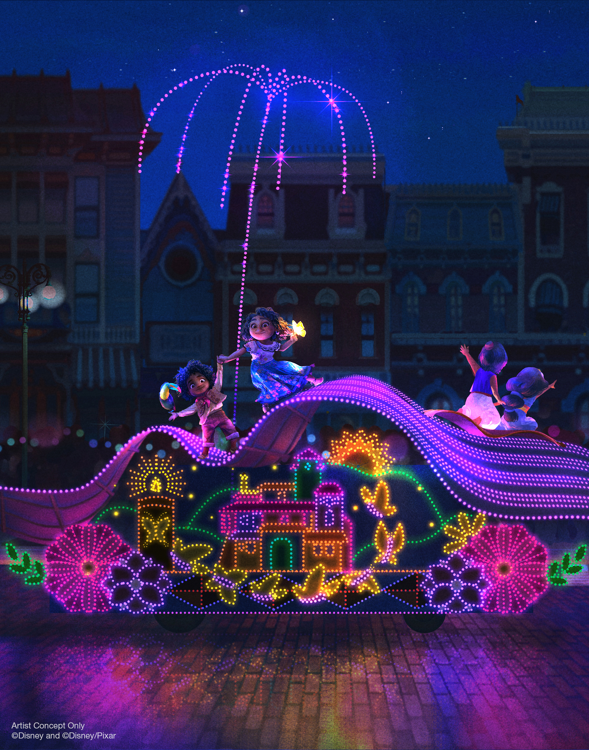 Fewer flags, more 'Encanto' in Disneyland Electrical Parade - Vimarsana News