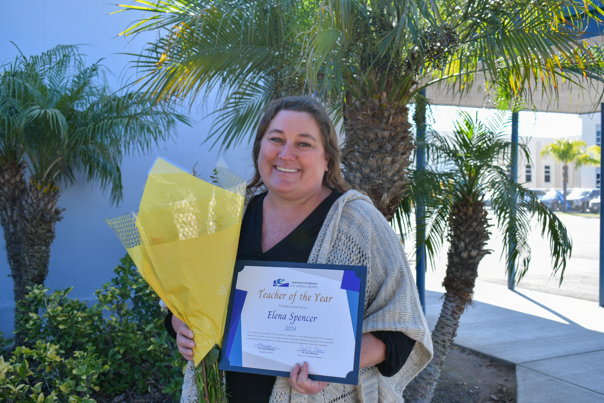 Huntington Beach City School District names Elena Spencer its Teacher of the Year - Vimarsana News