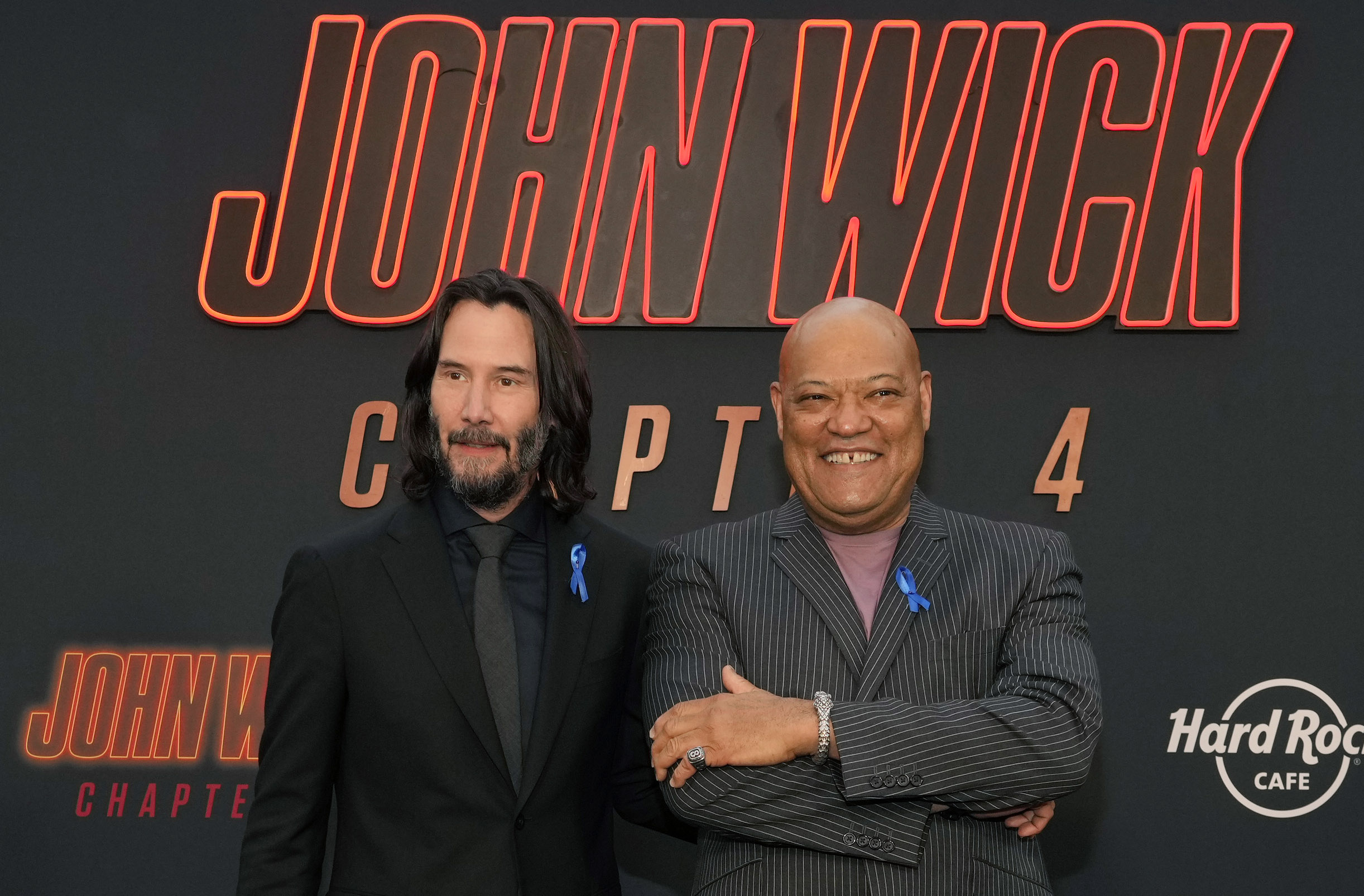 Why Keanu Reeves wore blue ribbon to 'John Wick 4' premiere - Vimarsana News