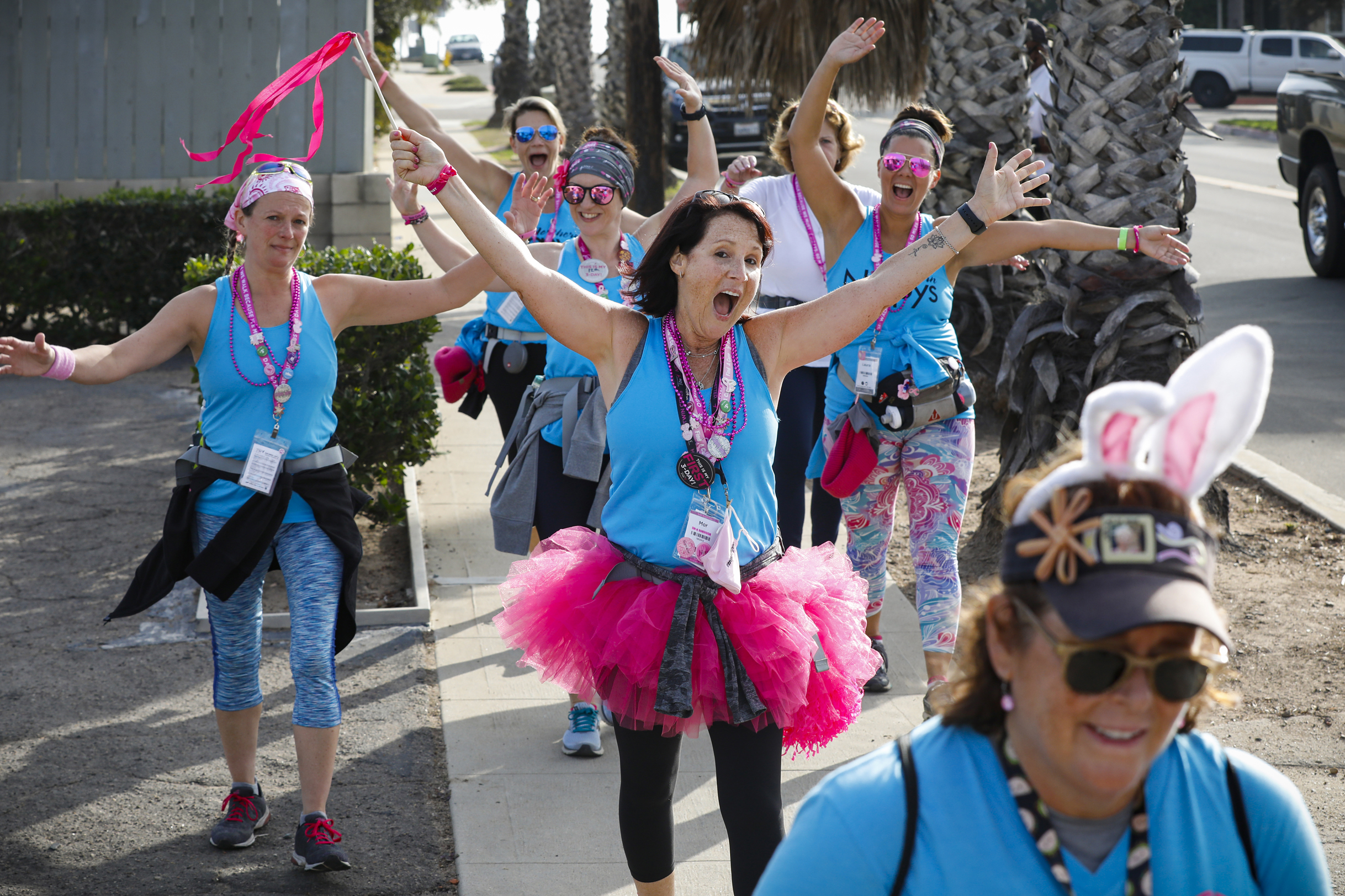 Pink-clad walkers trek 60 miles in 3 days in fight against breast cancer - Vimarsana News