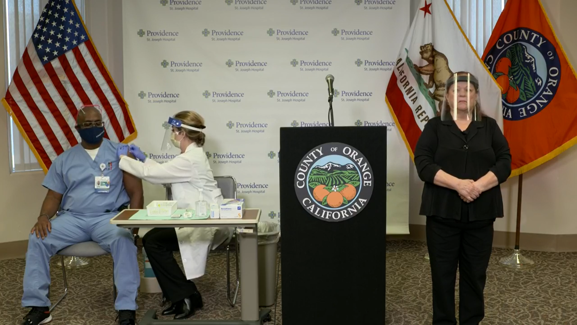 Orange County receives first shipments of COVID-19 vaccine and gives first doses - Vimarsana News