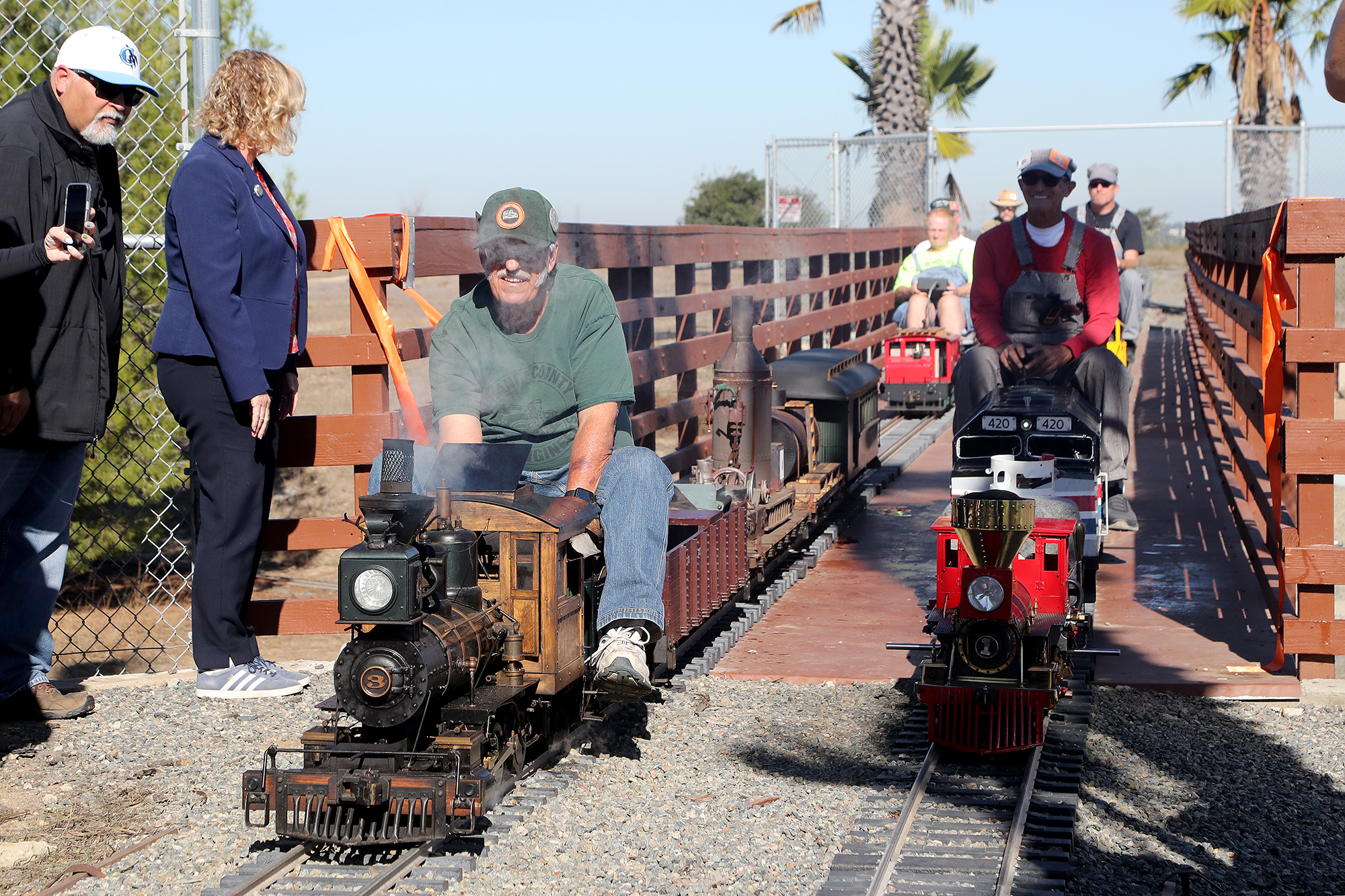 It's full steam ahead for O.C. Model Engineers now that new trestle bridge is complete - Vimarsana News
