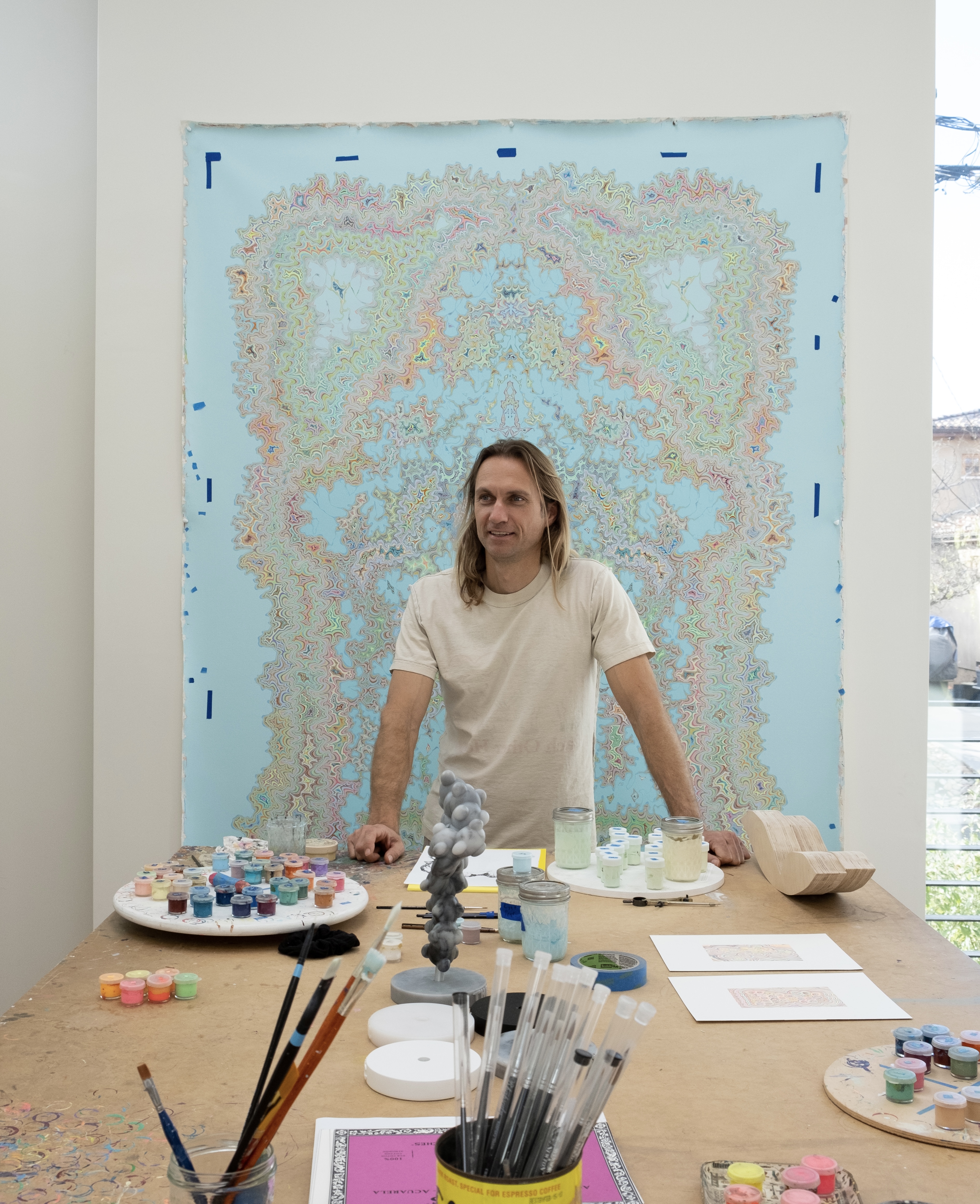 Balance within the chaos: Kelsey Brookes reconnects with his love of painting in new solo show - Vimarsana News