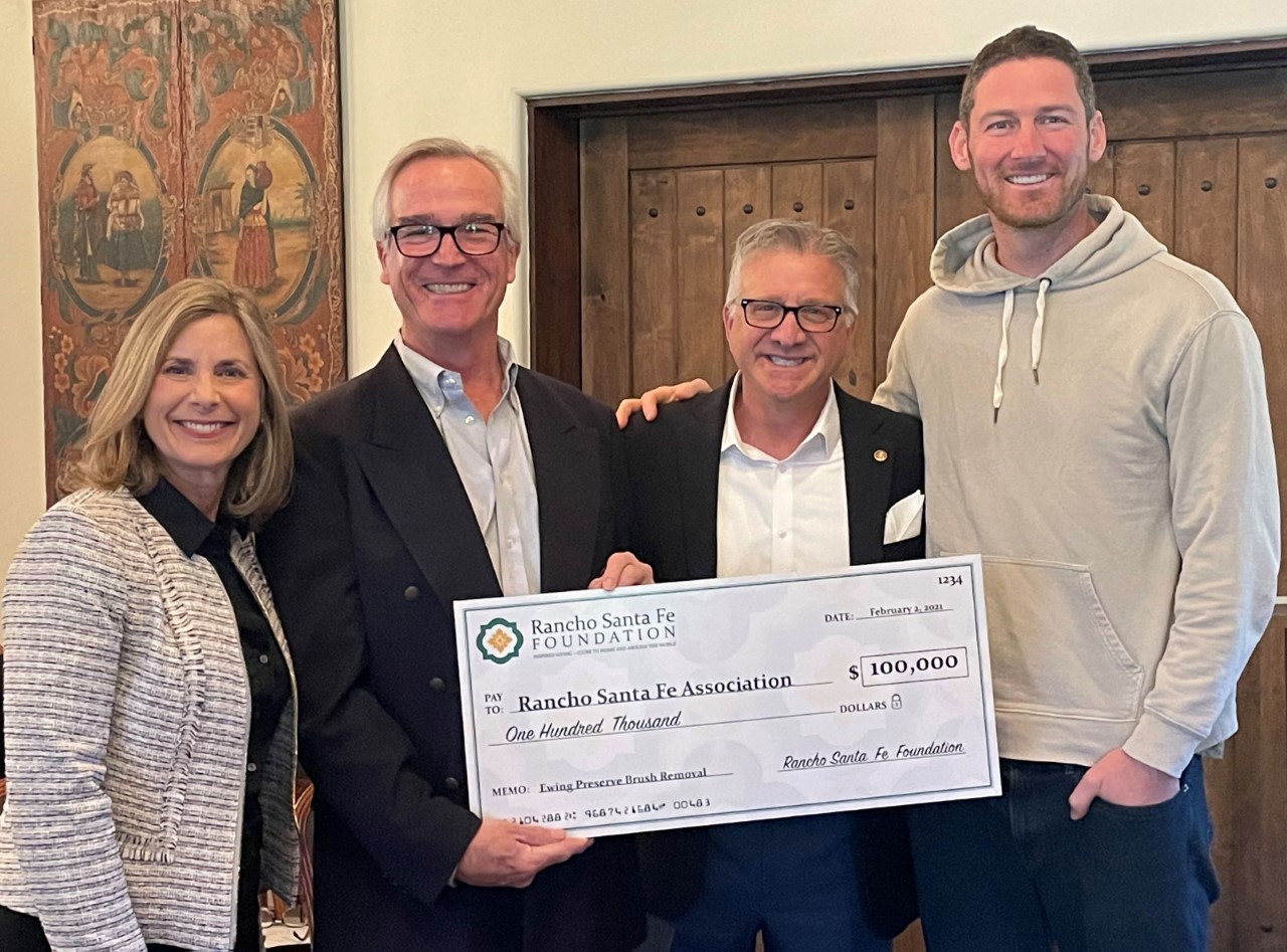$100,000 grant to Rancho Santa Fe Association for reducing fire risk, restoring nature preserve - Vimarsana News