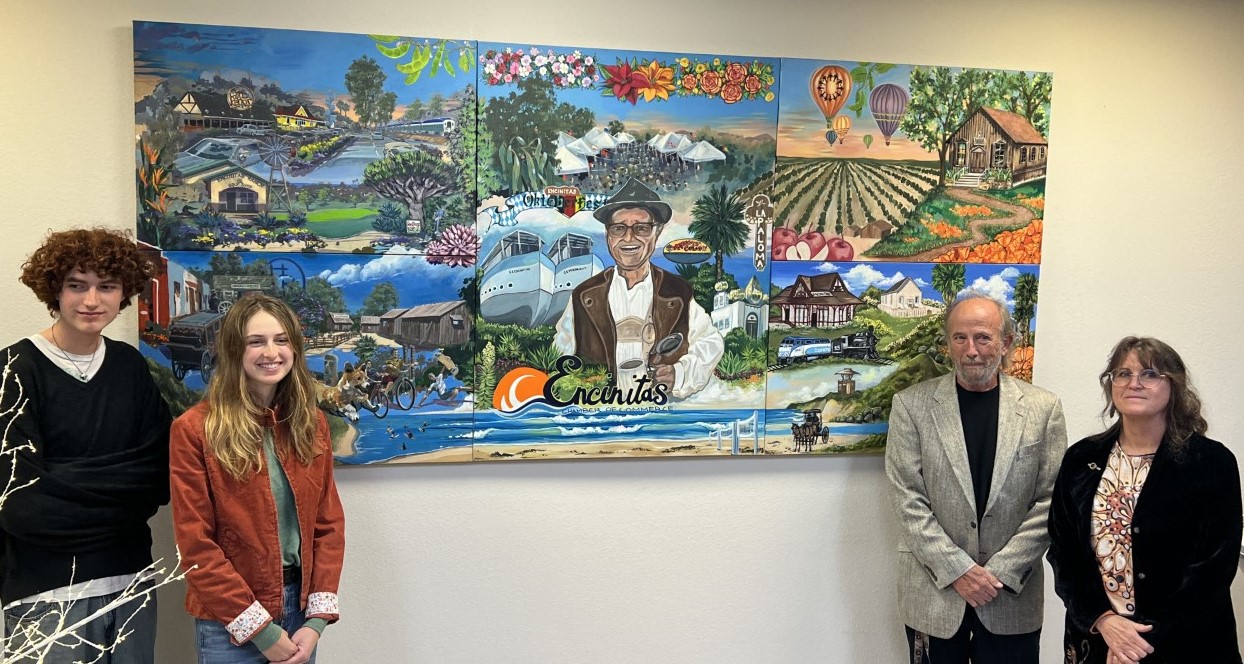 "Mr. Encinitas" mural installed at Encinitas Visitor Center ...community events North County - Vimarsana News