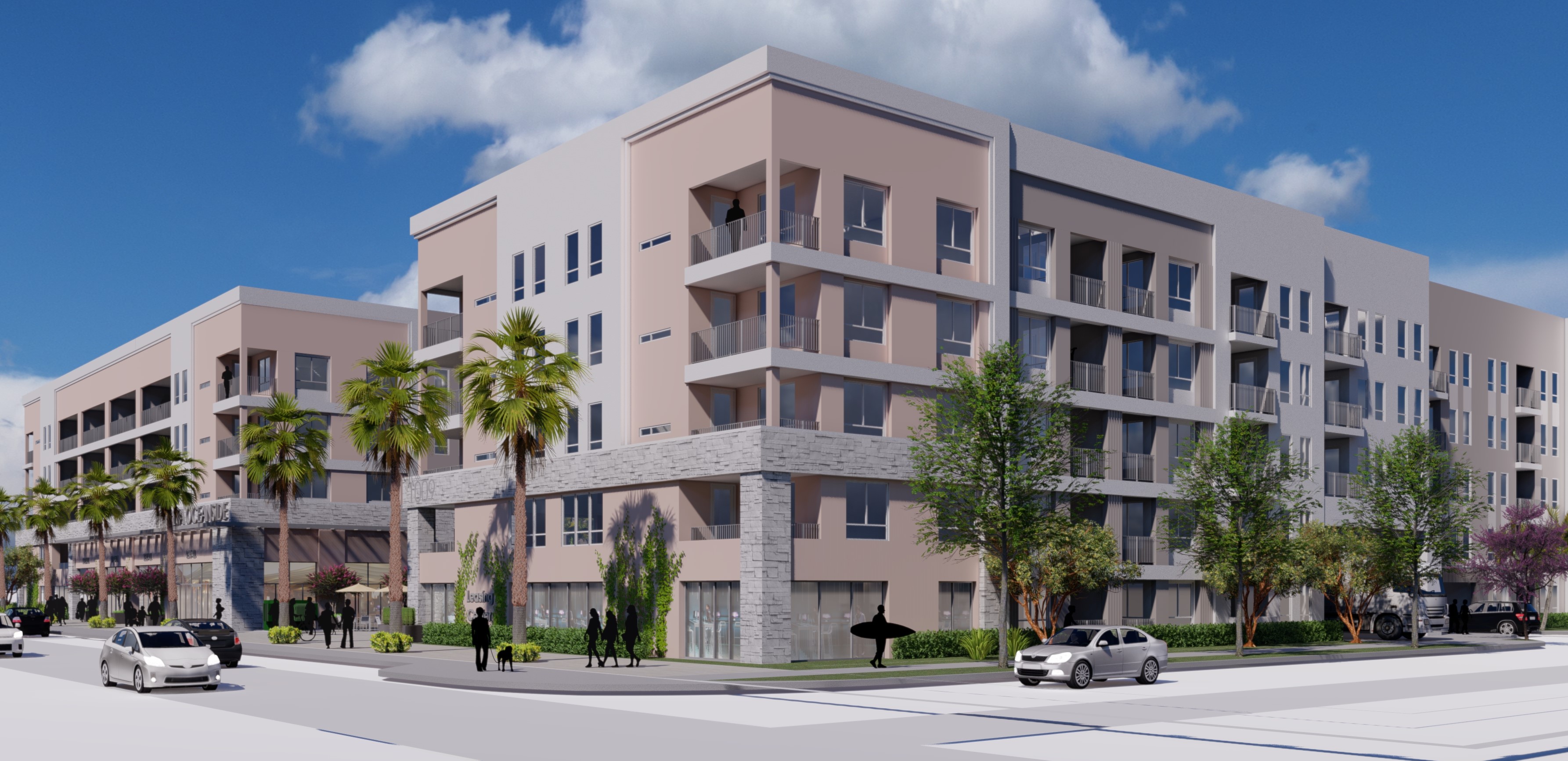Five-story apartment building going up on former strip club site in downtown Oceanside - Vimarsana News