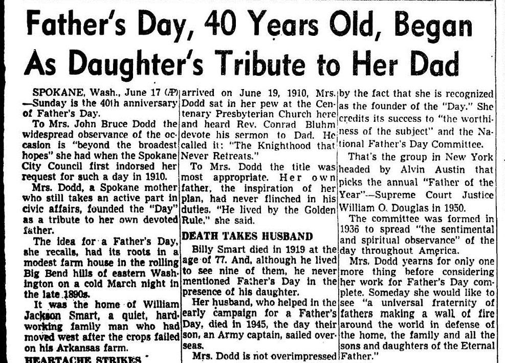 From the Archives: Father's Day began in 1910 - Vimarsana News