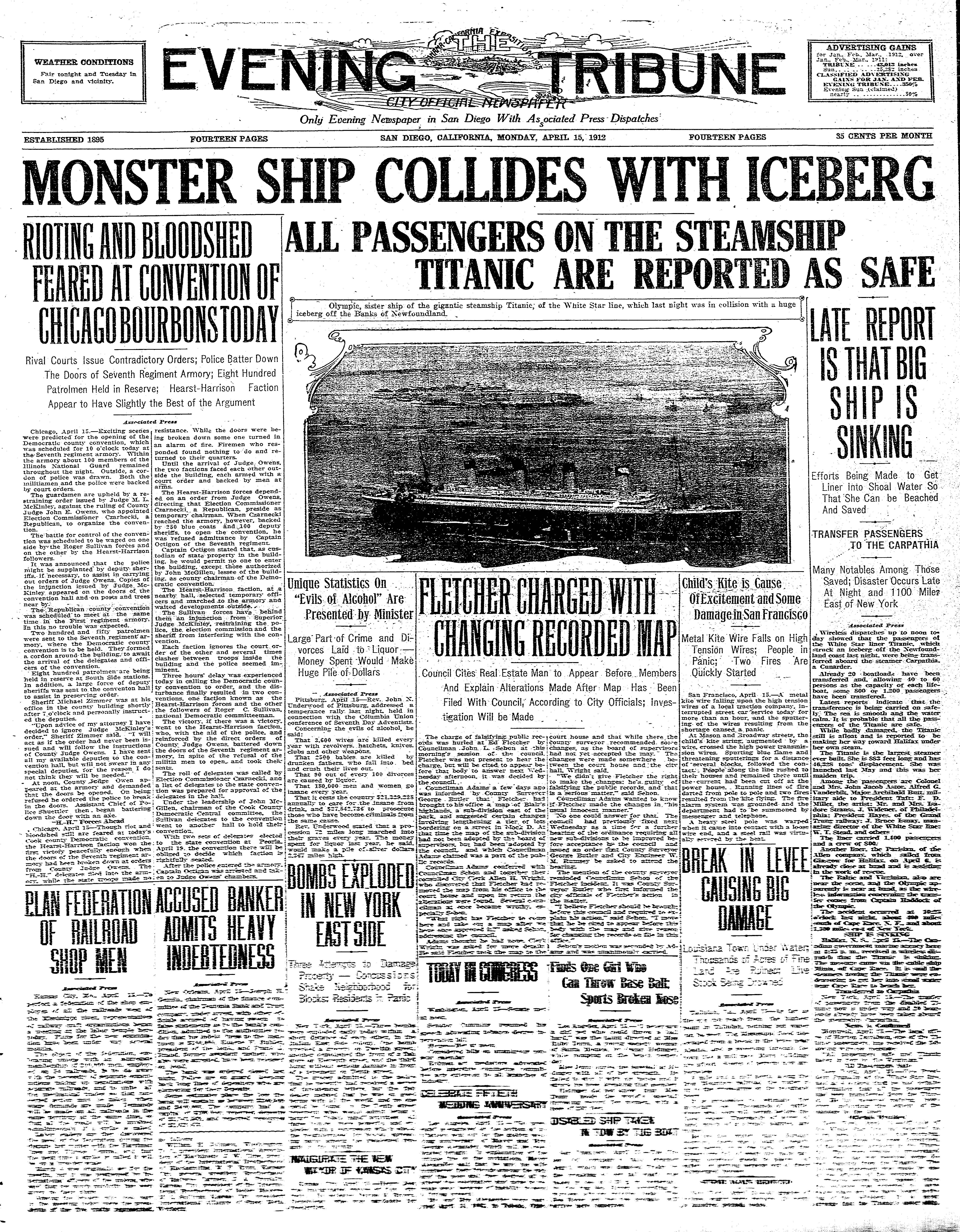 From the Archives: The Titanic struck an iceberg 110 years ago - Vimarsana News