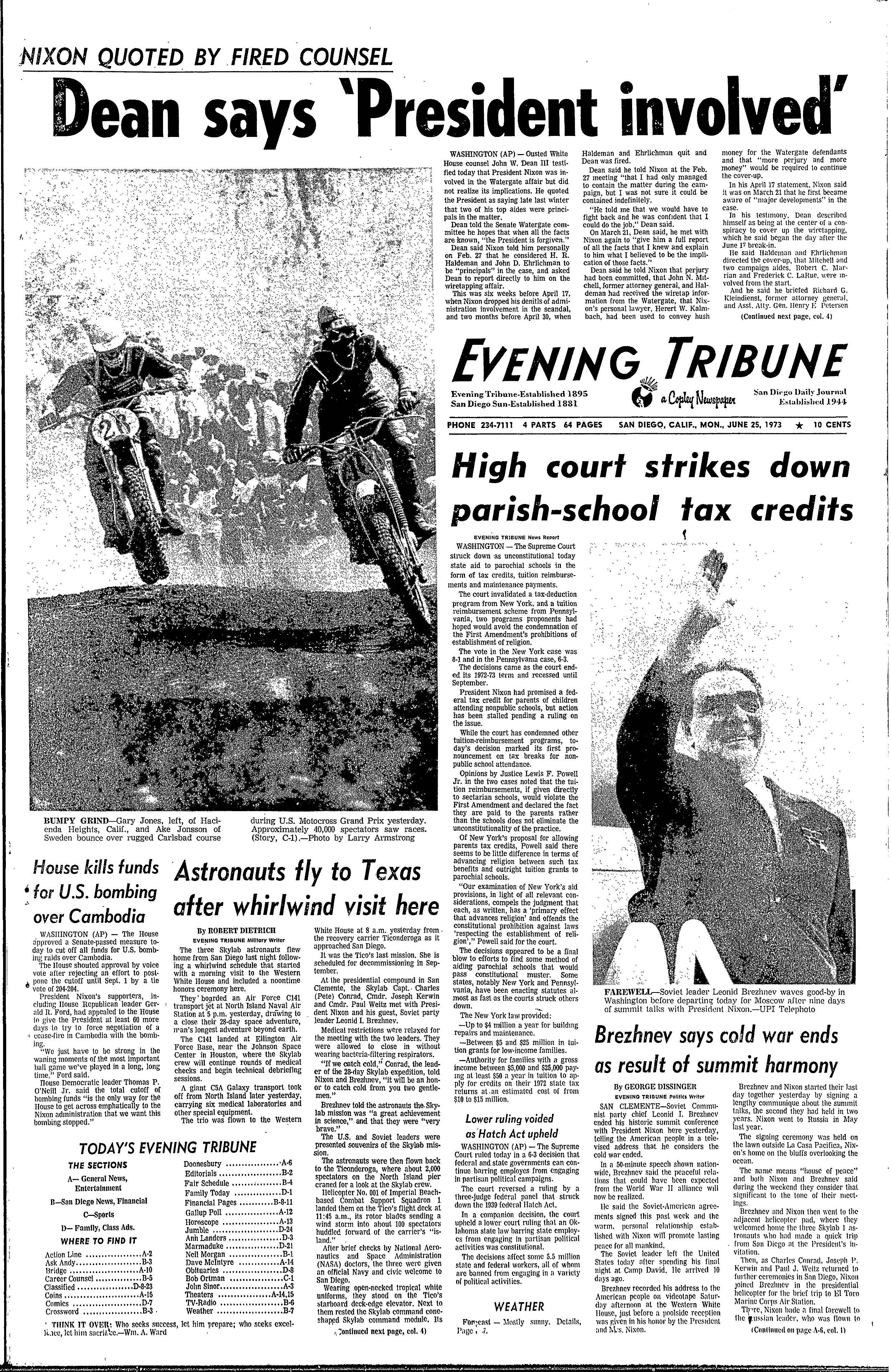 From the Archives: 50 years ago John Dean took the stand in Watergate probe - Vimarsana News