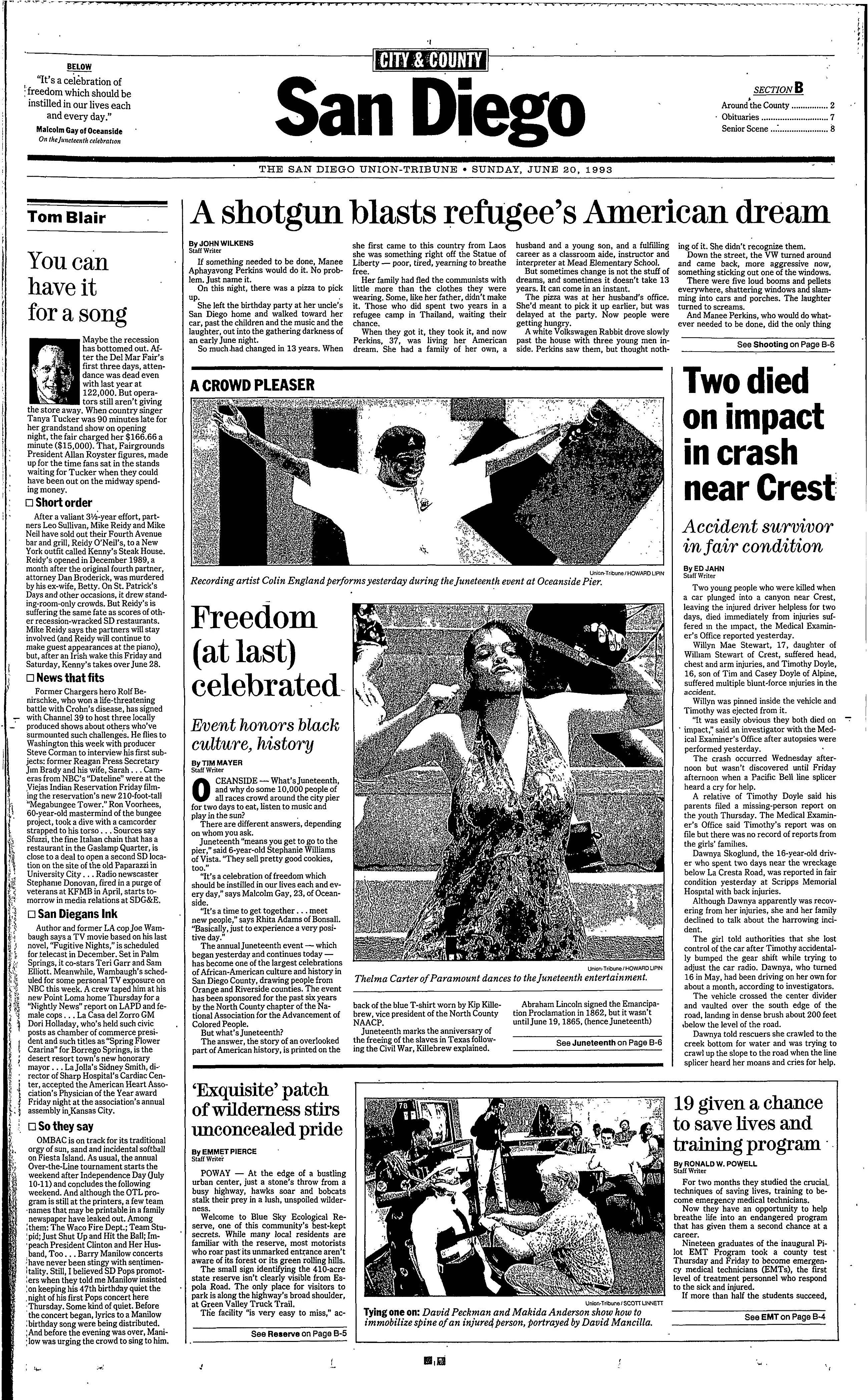 From the Archives: North County's annual Juneteenth celebration drew thousands to downtown Oceanside in 1993 - Vimarsana News