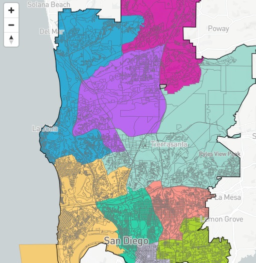 UC San Diego stays in District 1 in first draft of S.D. Redistricting Commission map - Vimarsana News