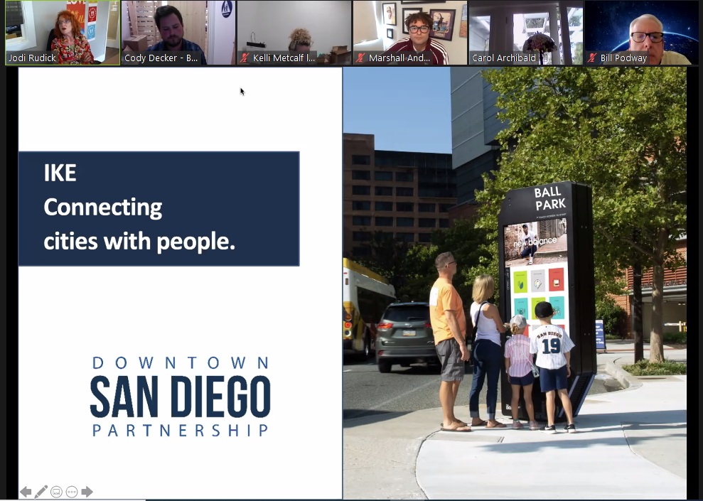 La Jolla Village Merchants Association discusses digital kiosks and introduces parking website - Vimarsana News