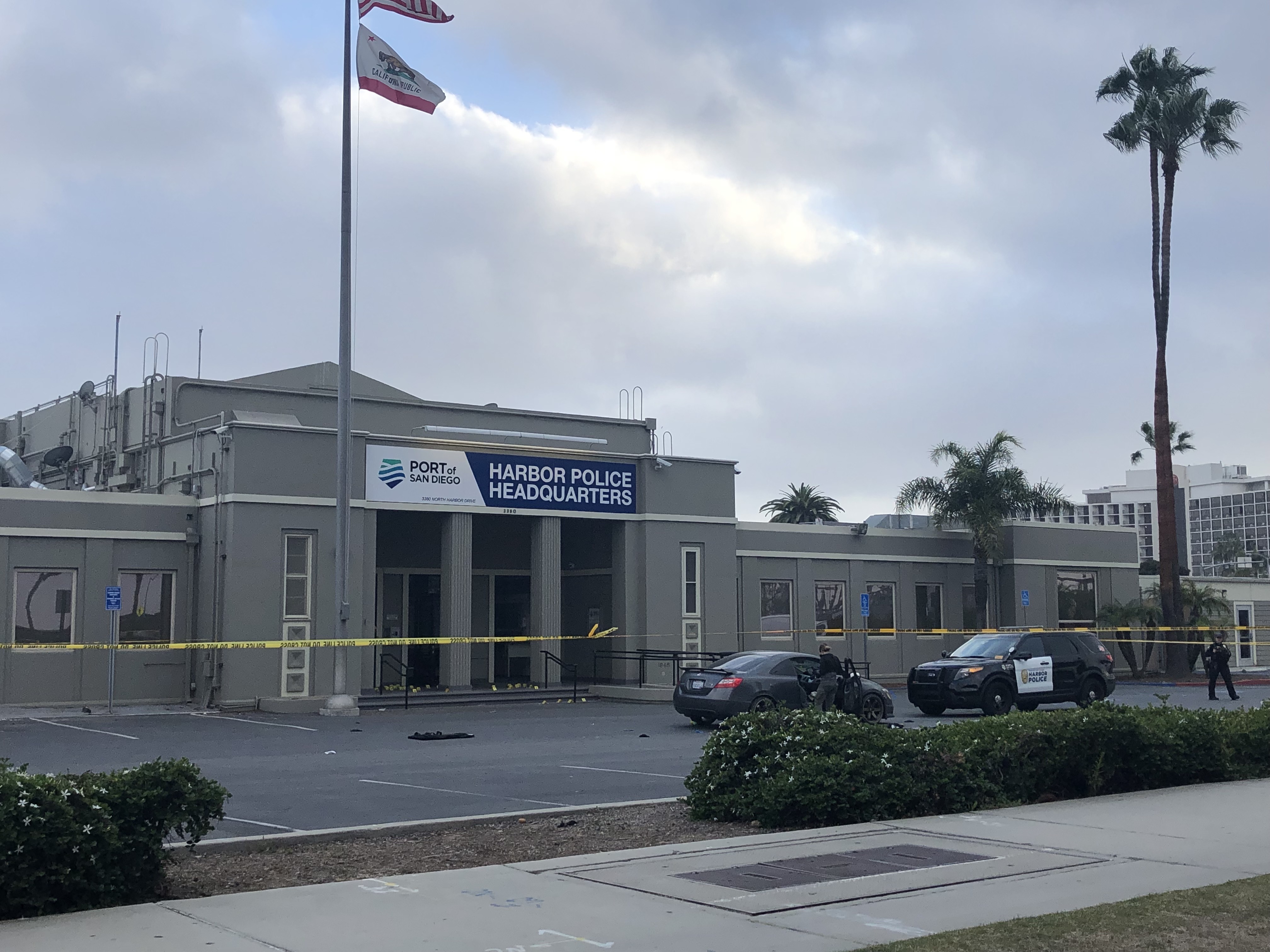 'It's a miracle we were not killed': Harbor police fired at a gunman — and a round struck a passing vehicle - Vimarsana News