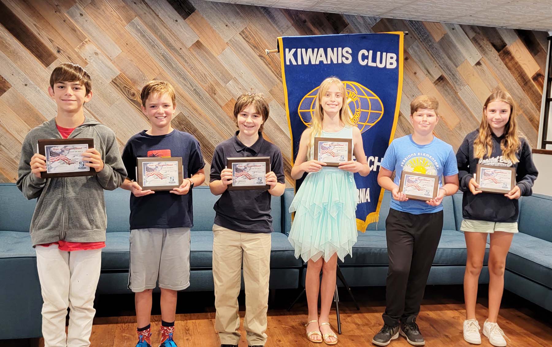 Pacific Beach students receive Kiwanian's Hope for America Award - Vimarsana News