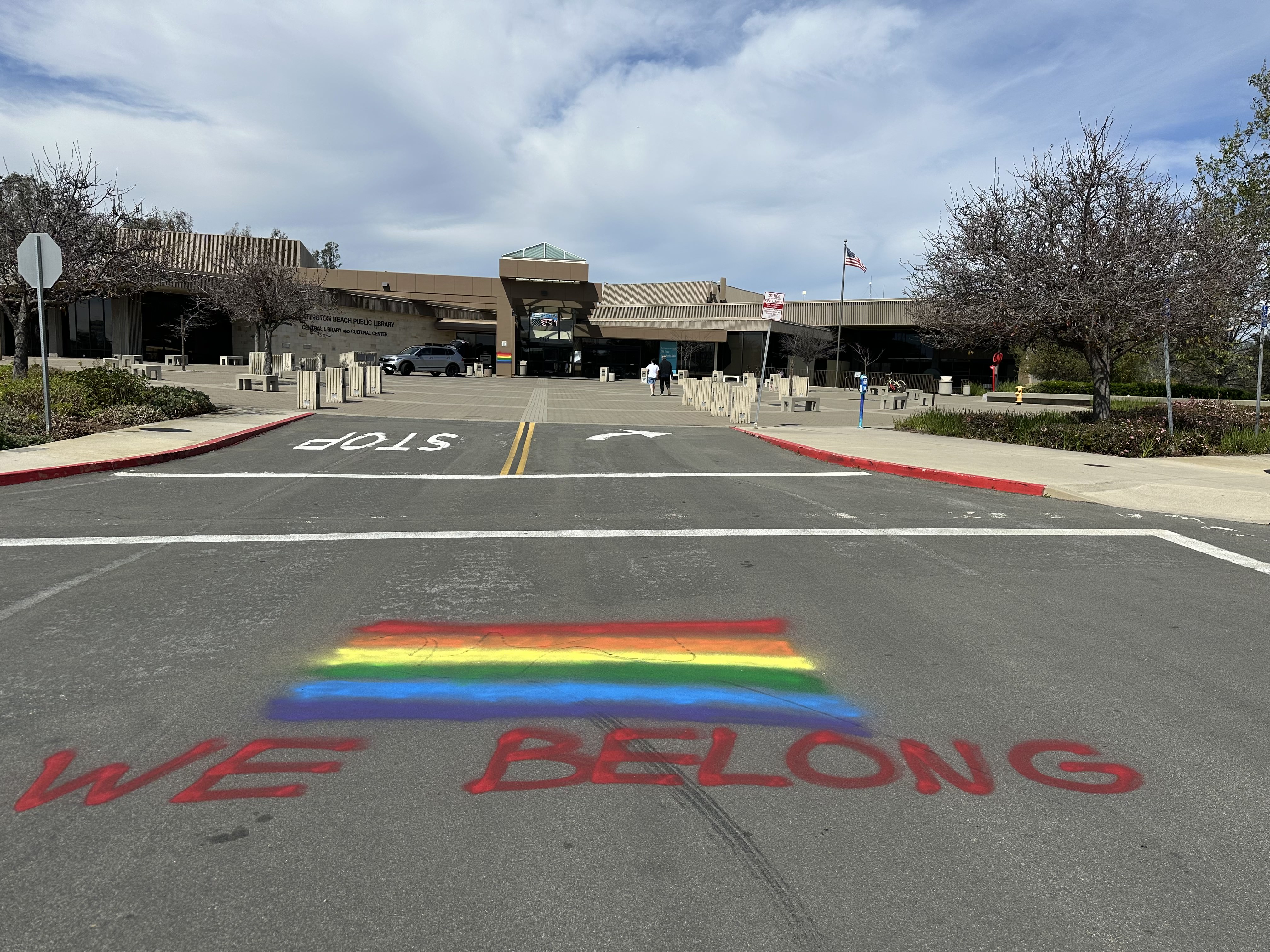 Huntington Beach police investigating Pride flag graffiti at Central Library - Vimarsana News