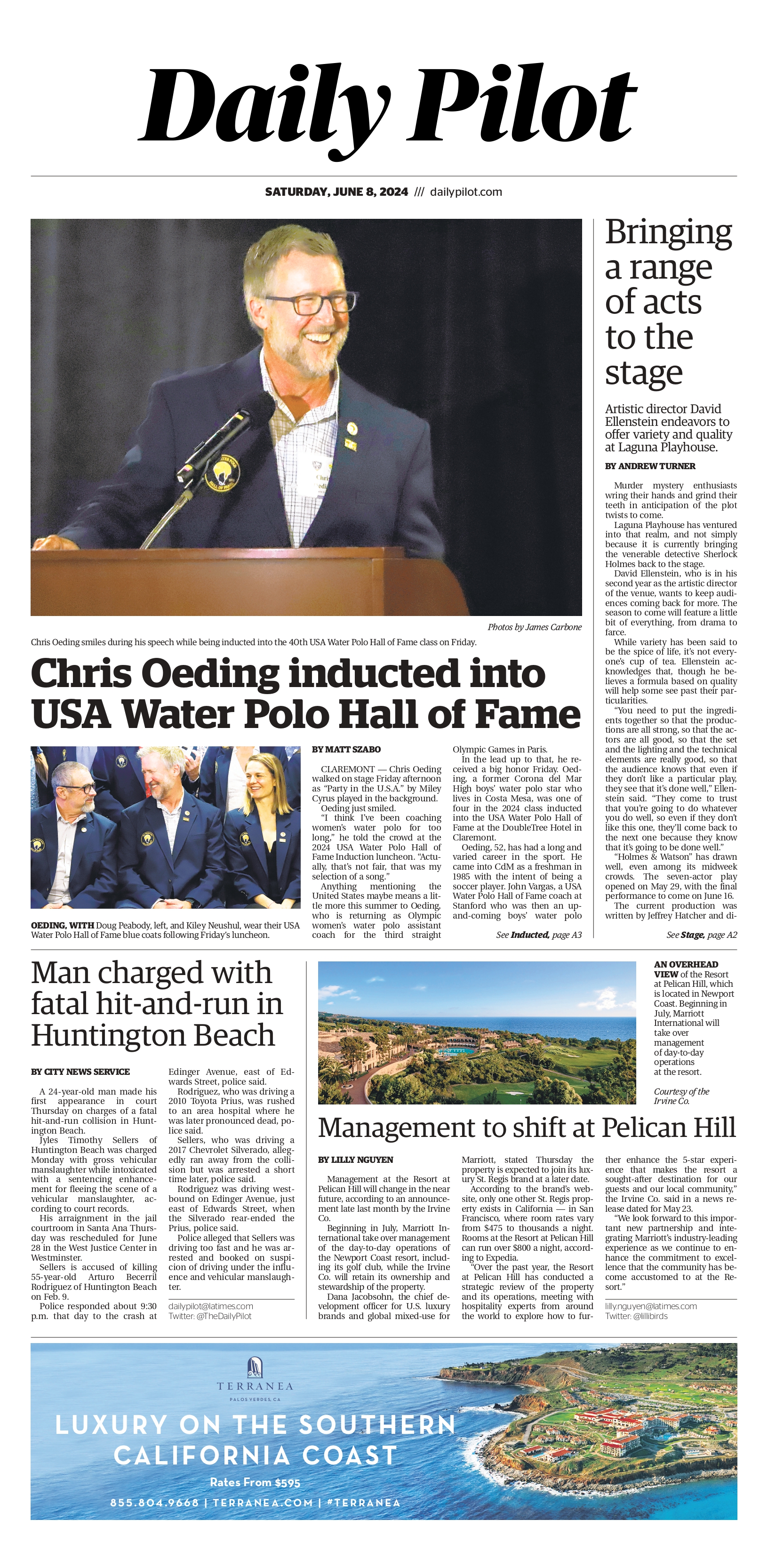Daily Pilot e-newspaper: Saturday, June 8, 2024 - Vimarsana News