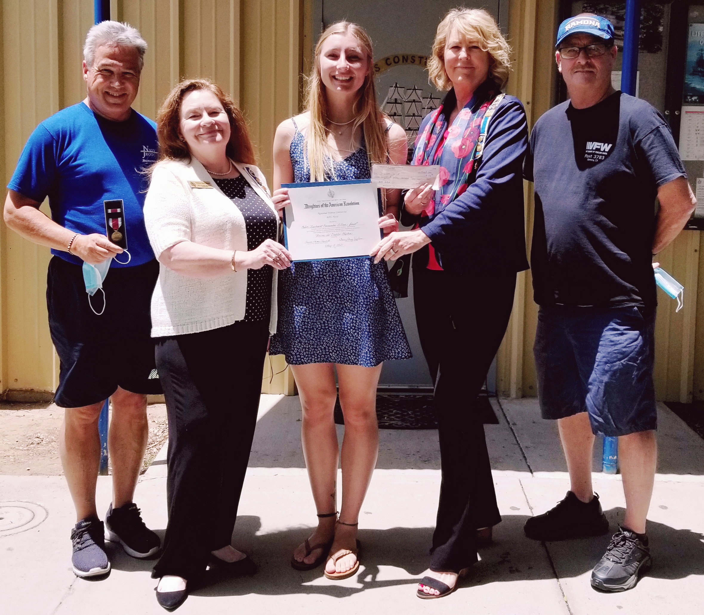 Ramona High School JROTC cadet awarded DAR Bronze Medal - Vimarsana News