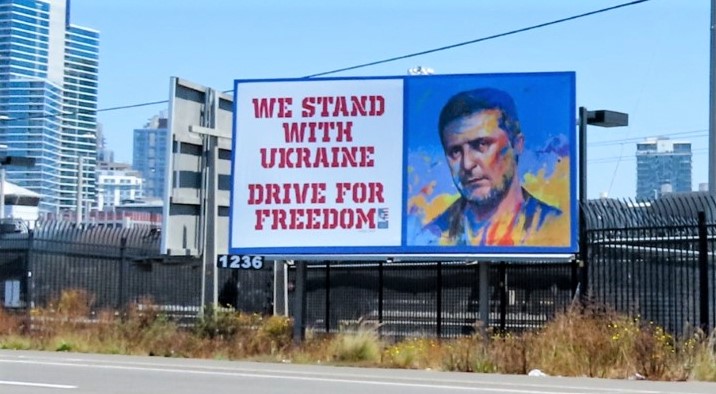 Column: Billboard advertises fight for Ukraine - Vimarsana News