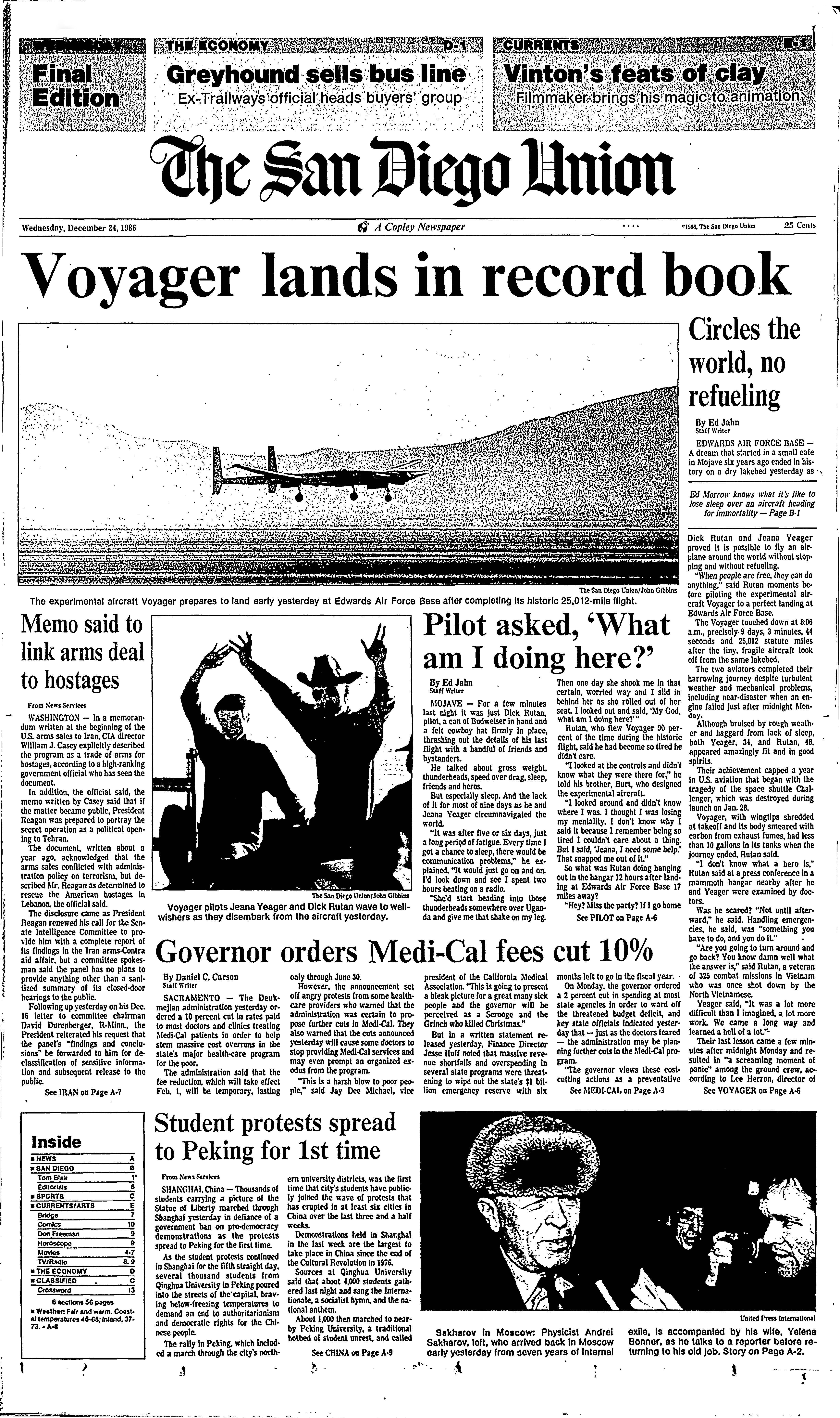 From the Archives: Nonstop flight set around world record 35 years ago - Vimarsana News