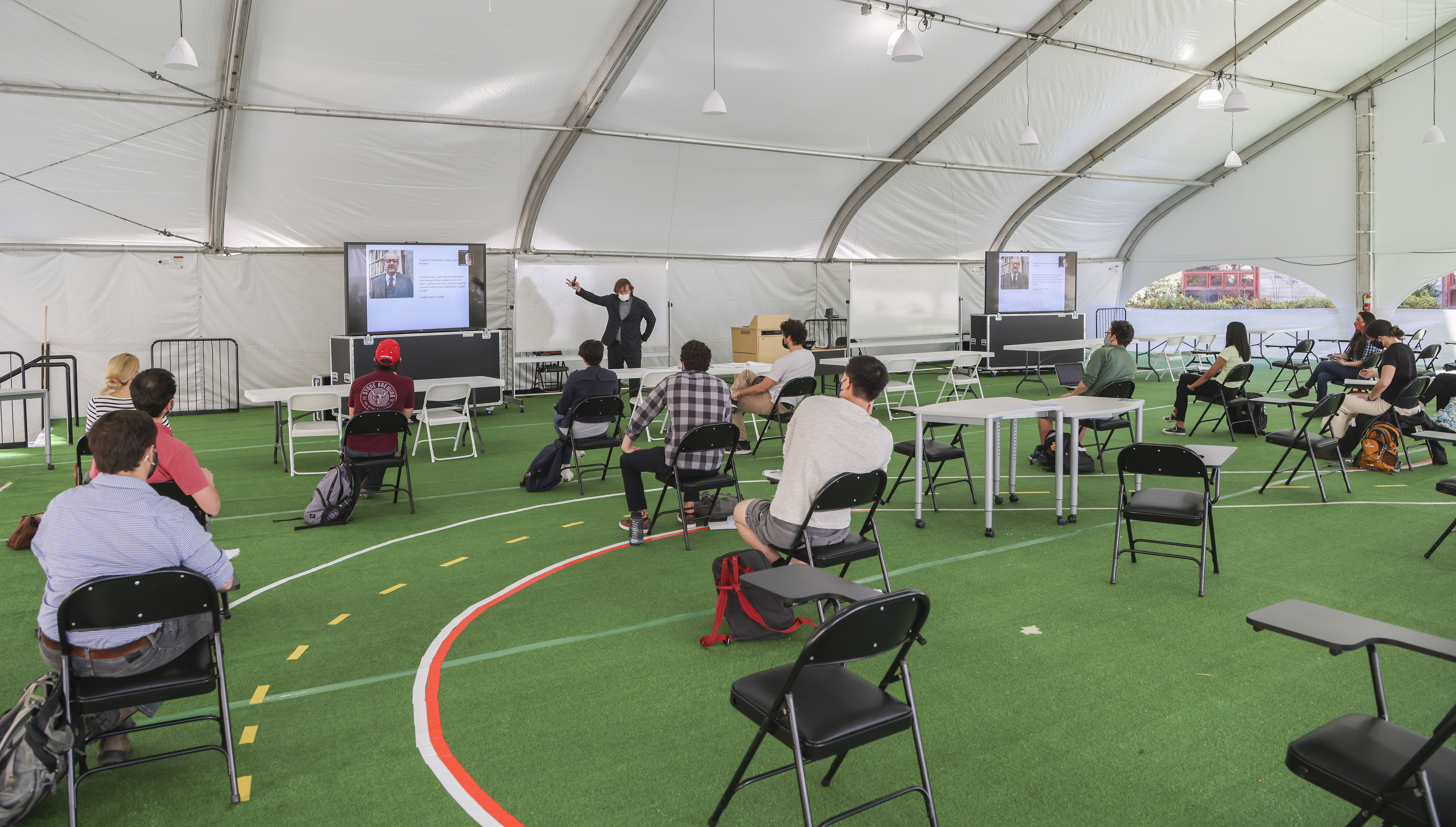 UC San Diego stages in-person classes in outdoor tents to fight pandemic, loneliness - Vimarsana News
