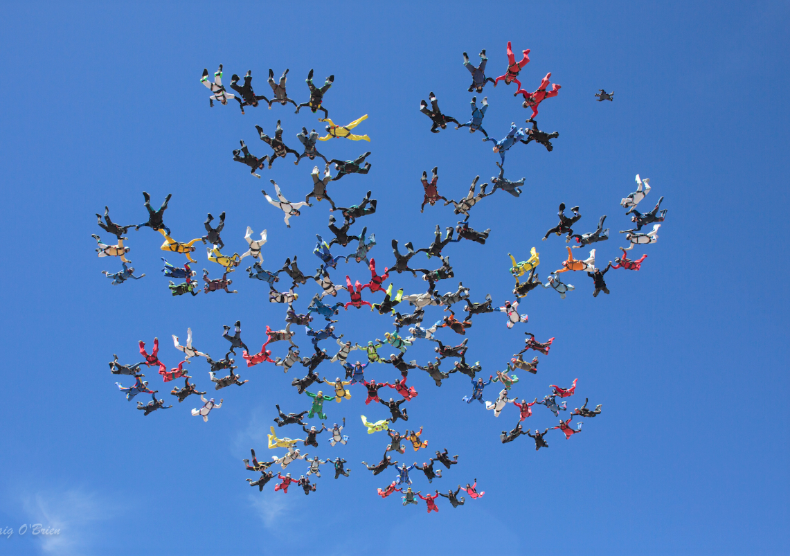 Column: 100 skydivers to link up in record-breaking formation - Vimarsana News