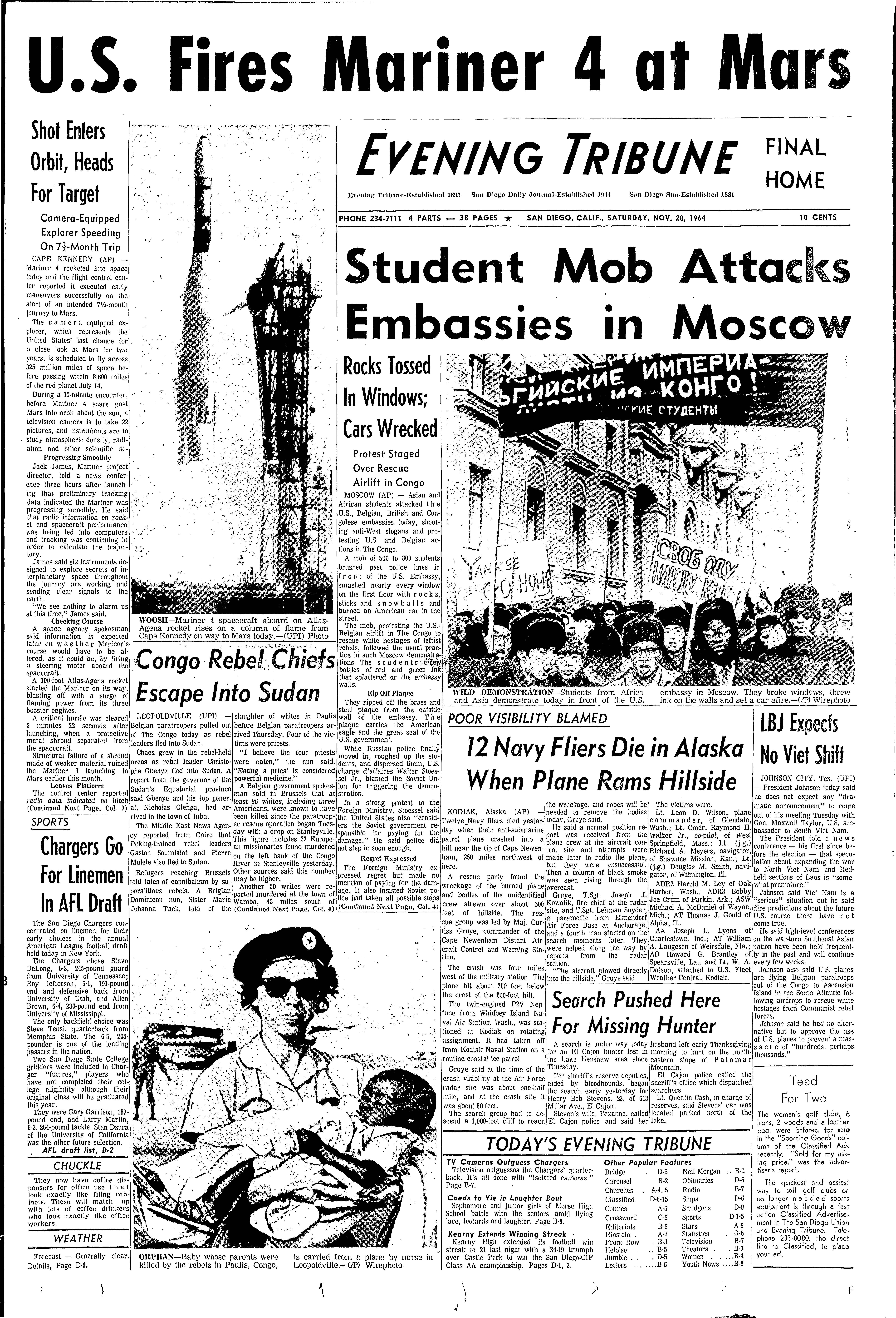 From the Archives: First successful mission to Mars launched on this day in 1964 - Vimarsana News
