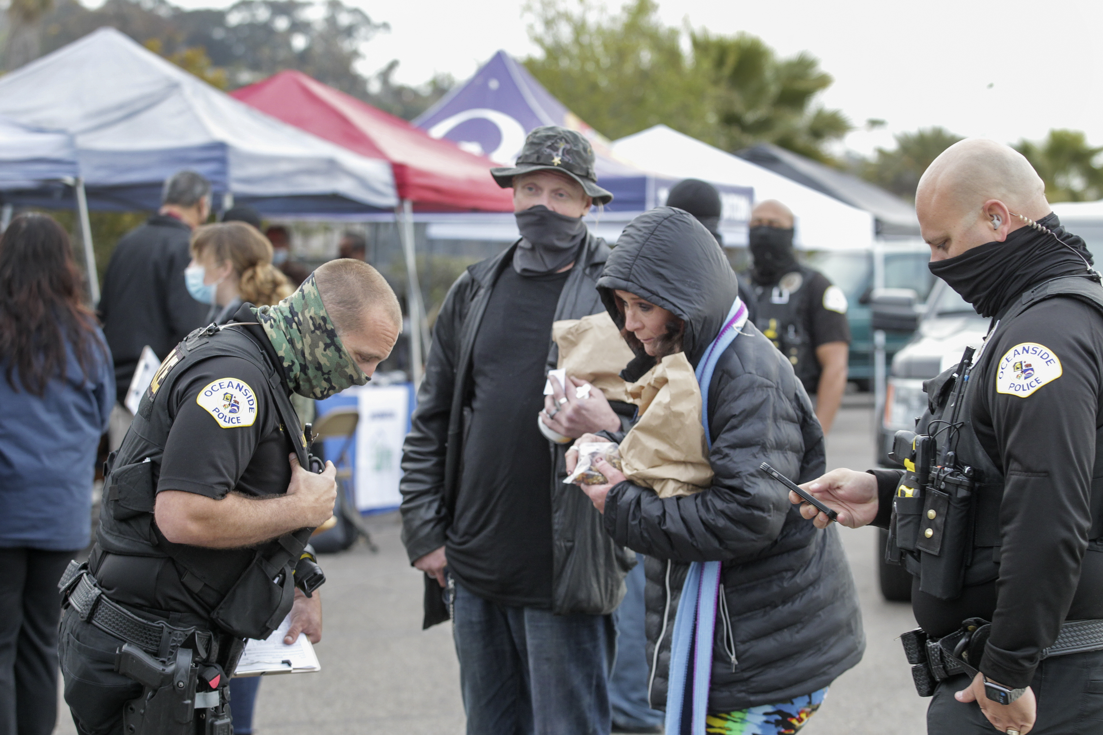 Oceanside stages homeless outreach event at growing encampment - Vimarsana News