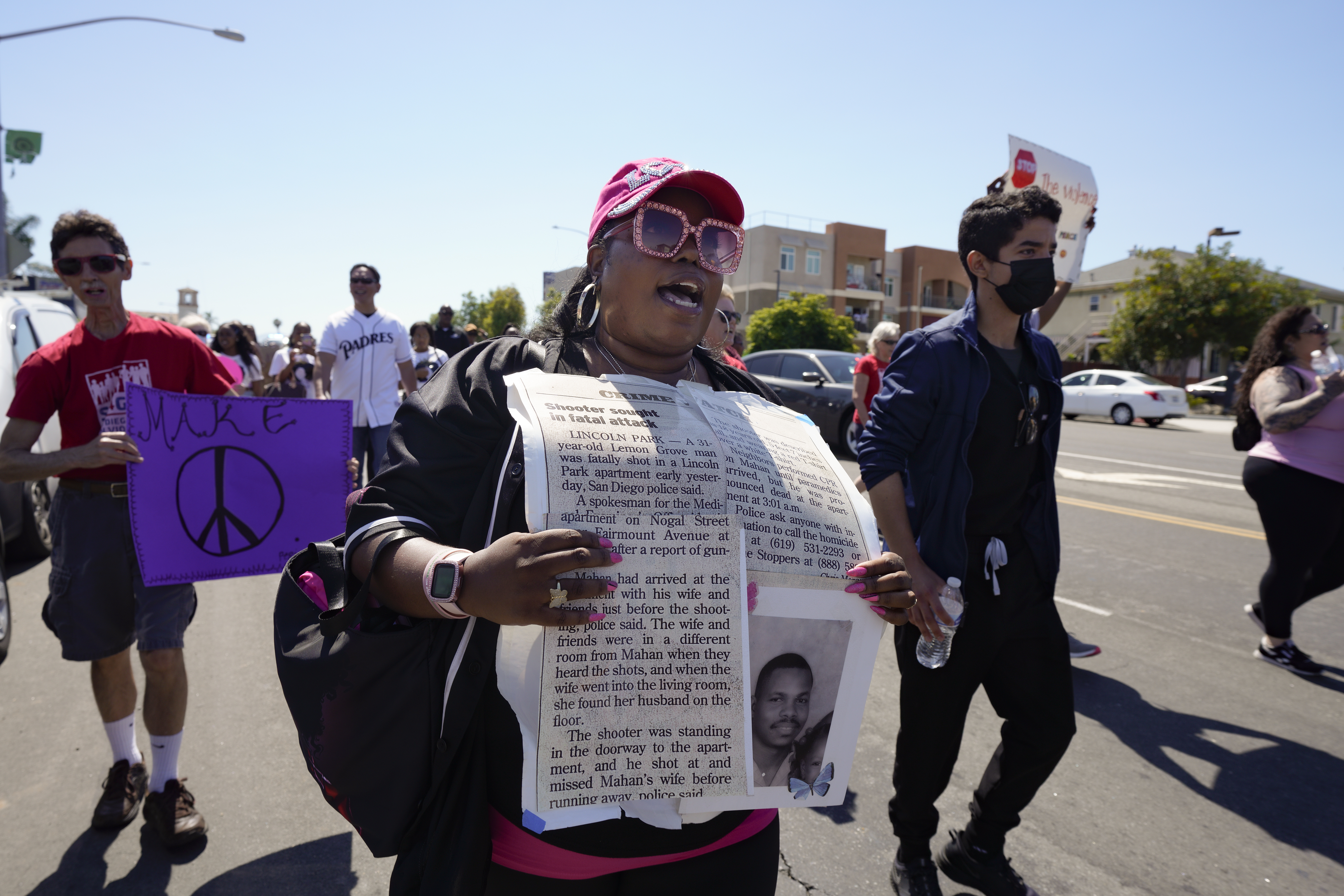 Residents march against gun violence in southeastern San Diego - Vimarsana News