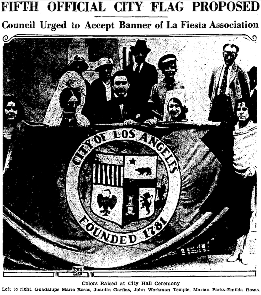 The story of L.A.'s oddball flag. Wait, L.A. has a flag? - Vimarsana News