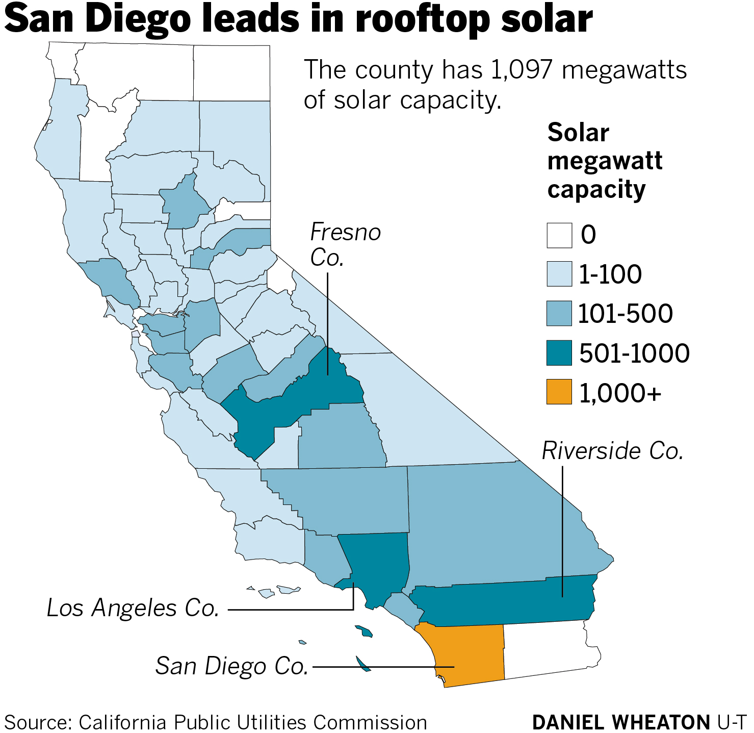 Rooftop Solar in California (by county) MapPorn