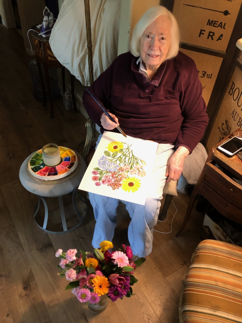 Former La Jolla Shores gallery owner, 91, gets a chance to show her own watercolors