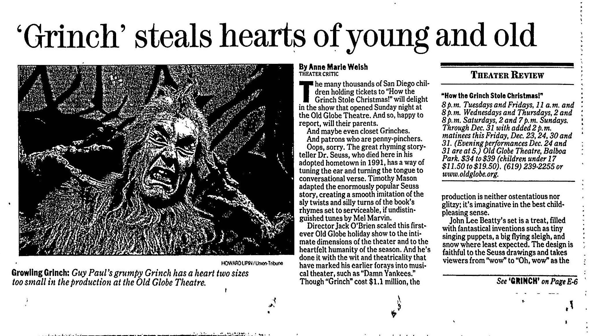From the Archives: Grinching of the Globe began in 1998 - Vimarsana News