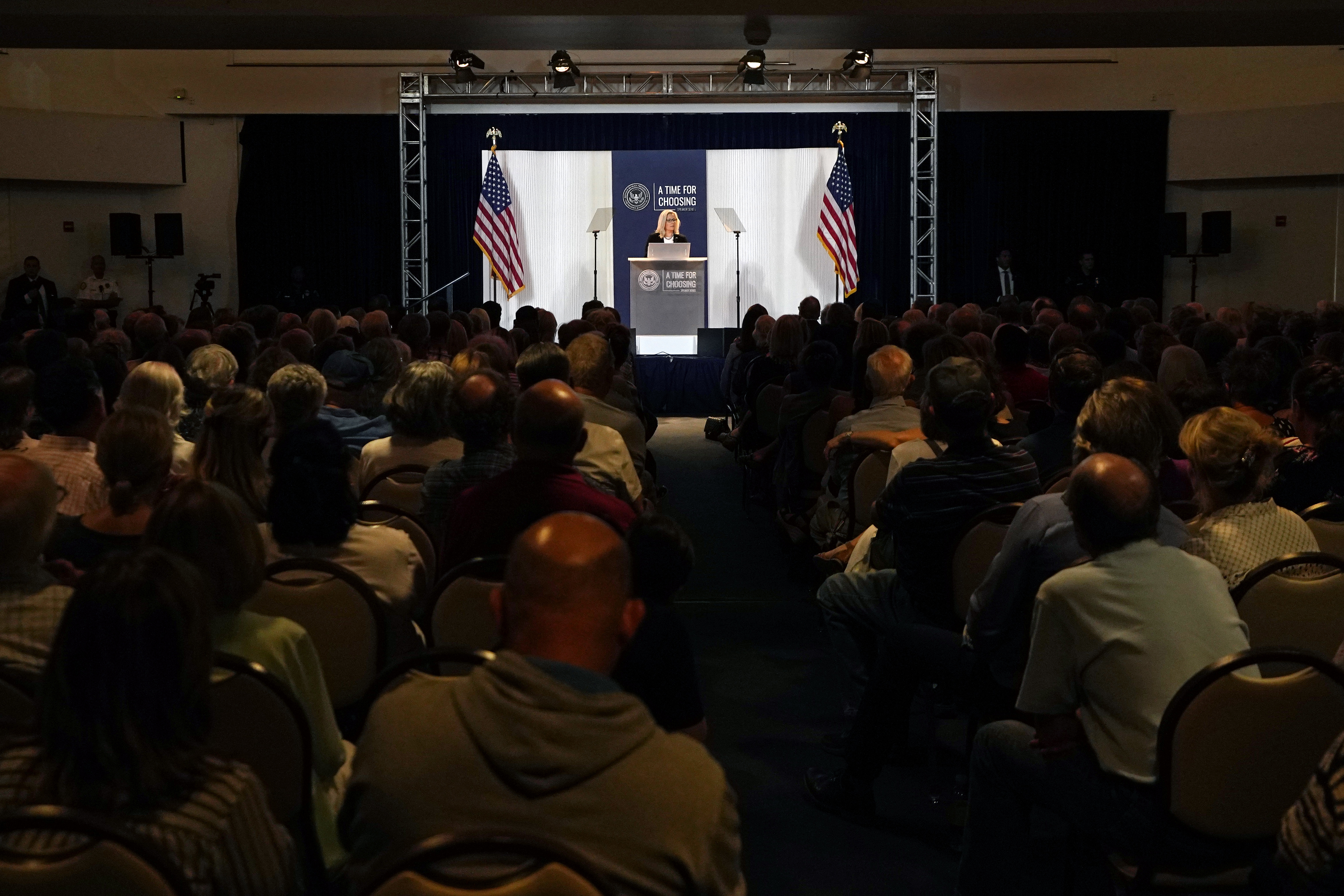 Nicholas Goldberg: Liz Cheney's principles were showiing at the Reagan library. So were her politics. - Vimarsana News