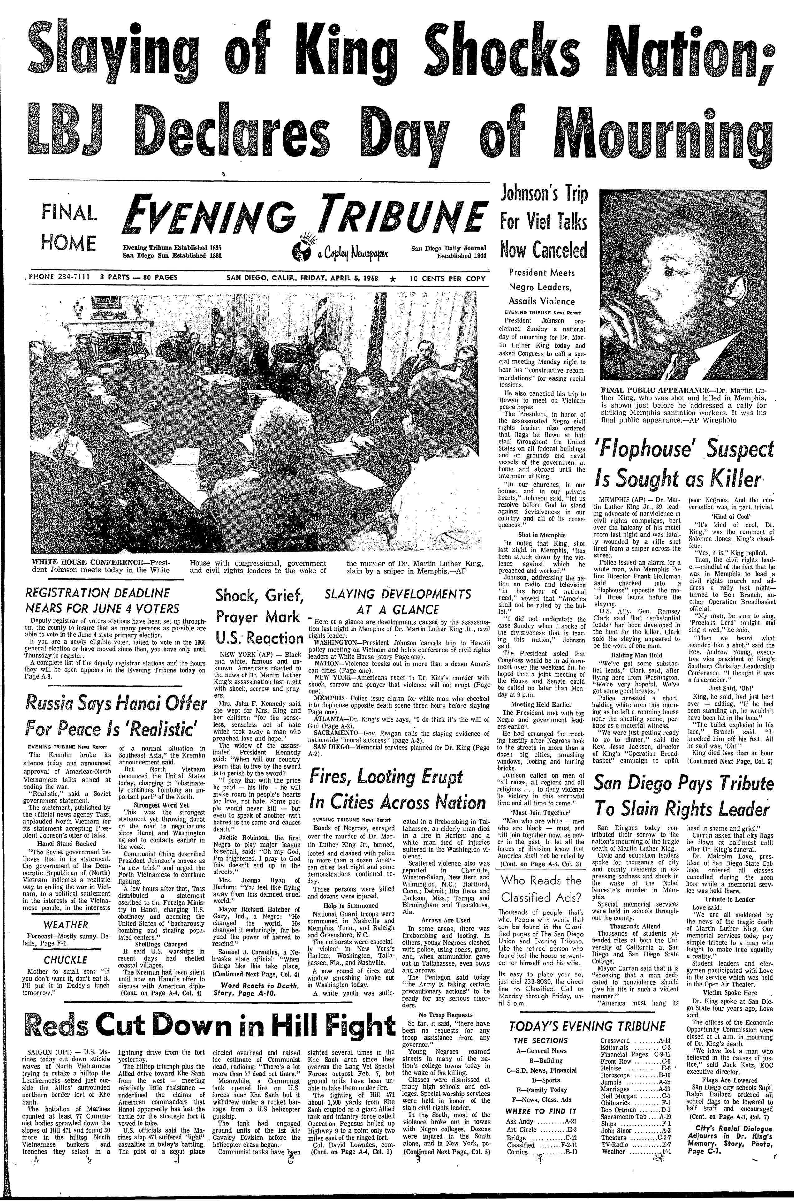 From the Archives: Martin Luther King slaying shocked nation 55 years ago - Vimarsana News