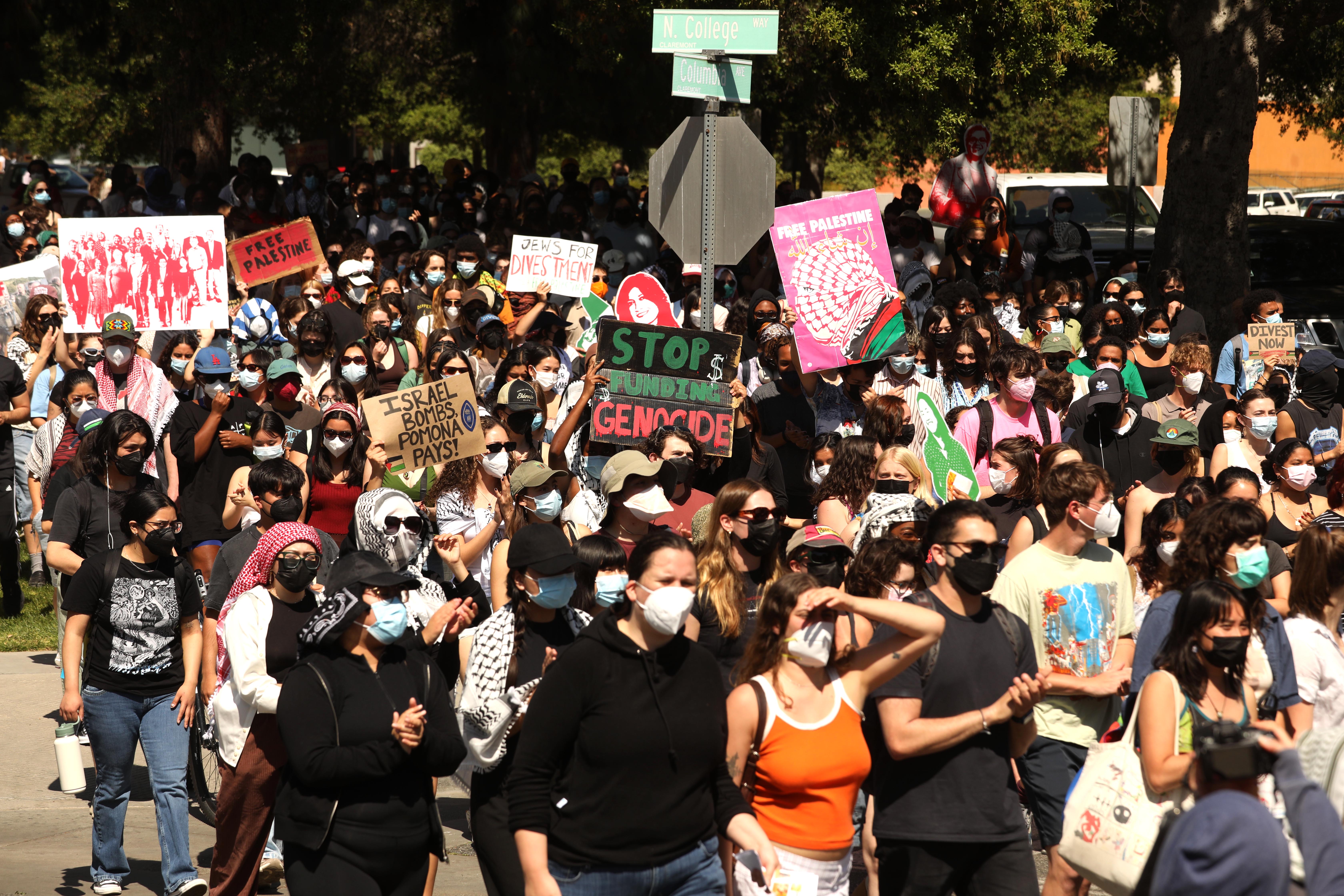 Pro-Palestinian protests roil elite Pomona College - Vimarsana News