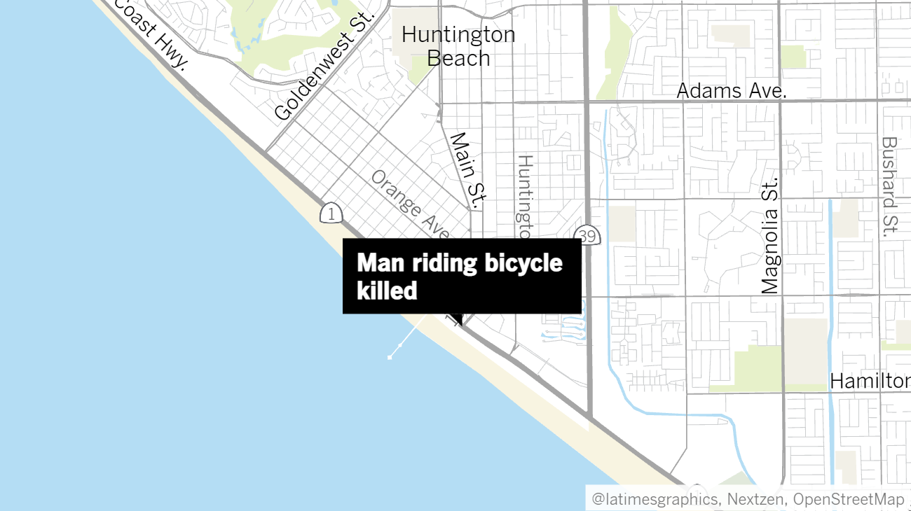Huntington Beach bicyclist killed in collision with alleged DUI driver - Vimarsana News