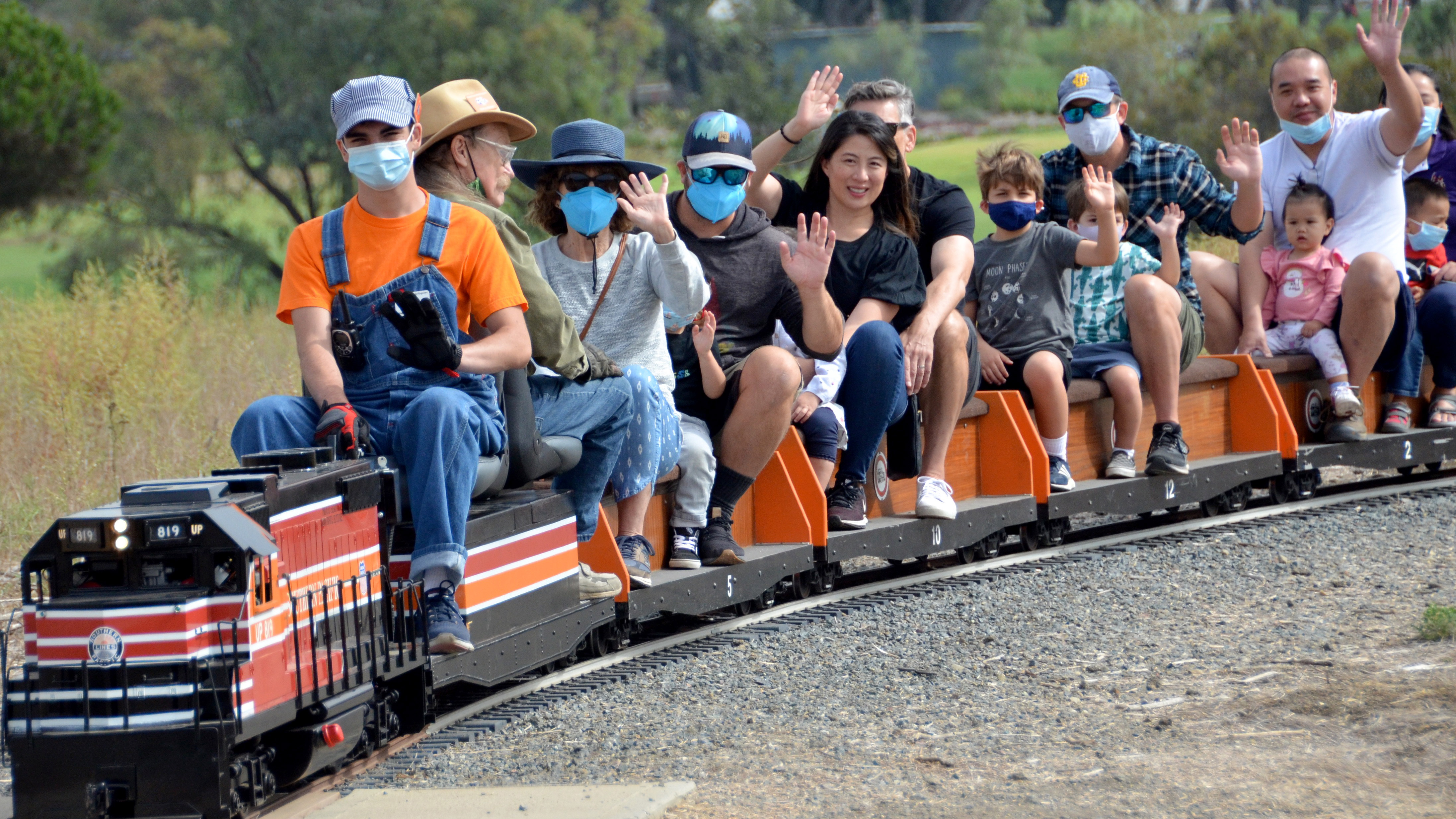 Passengers climb aboard the Mackerel Flats and Goat Hill Junction Railroad after long pandemic break - Vimarsana News