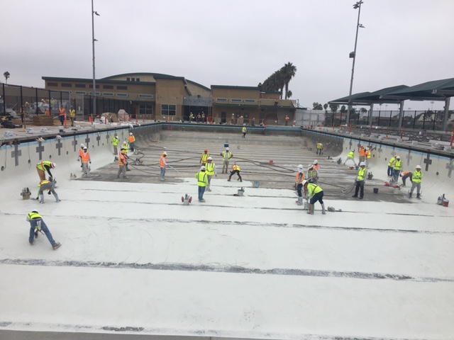 Mar Vista High School swimming pool nears completion - Vimarsana News