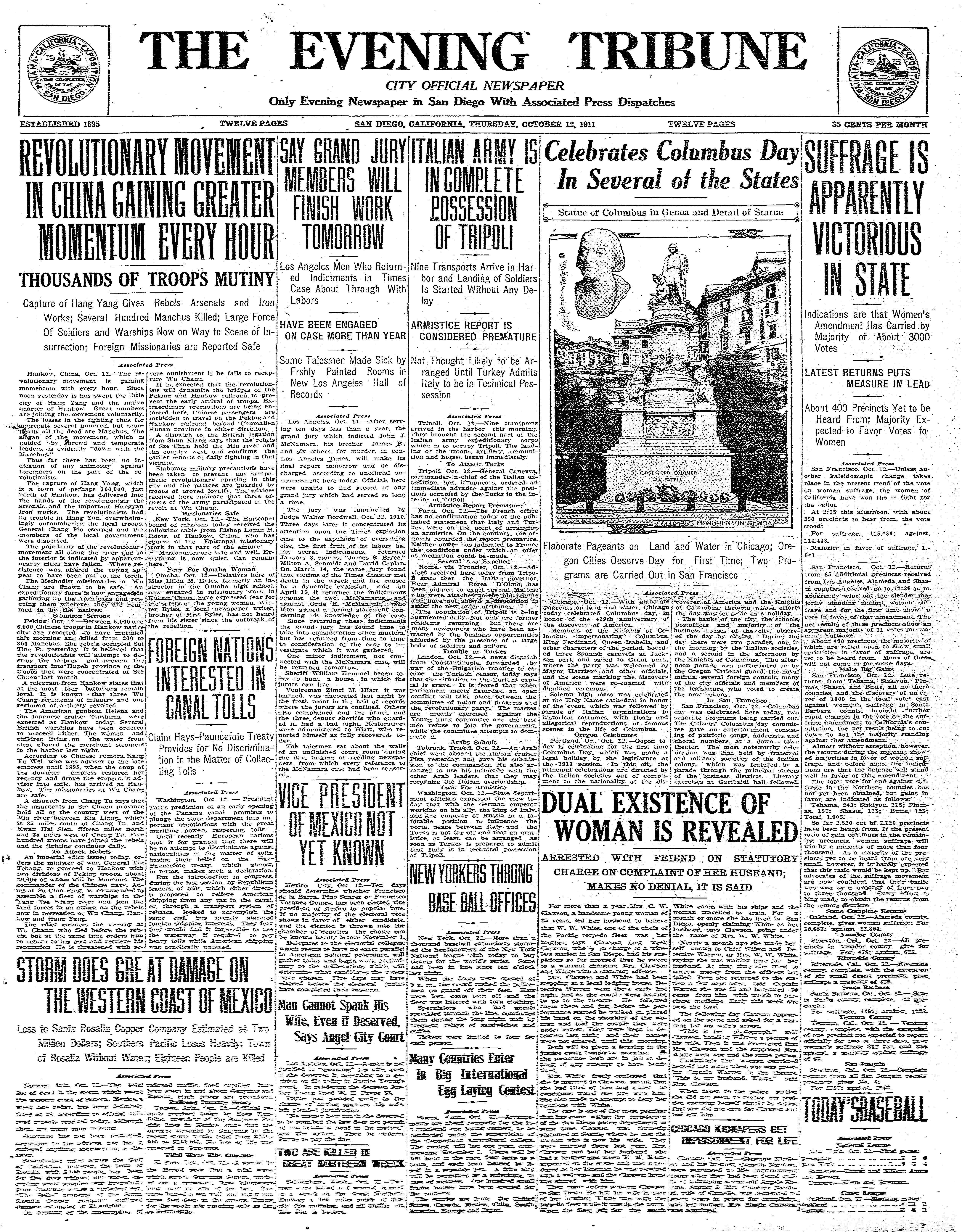 From the Archives: California women won right to vote 110 years ago - Vimarsana News