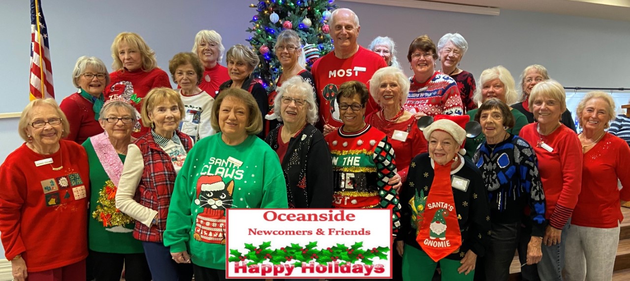 Oceanside Newcomers and Friends group celebrates the holidays, welcomes new members ...North County events - Vimarsana News