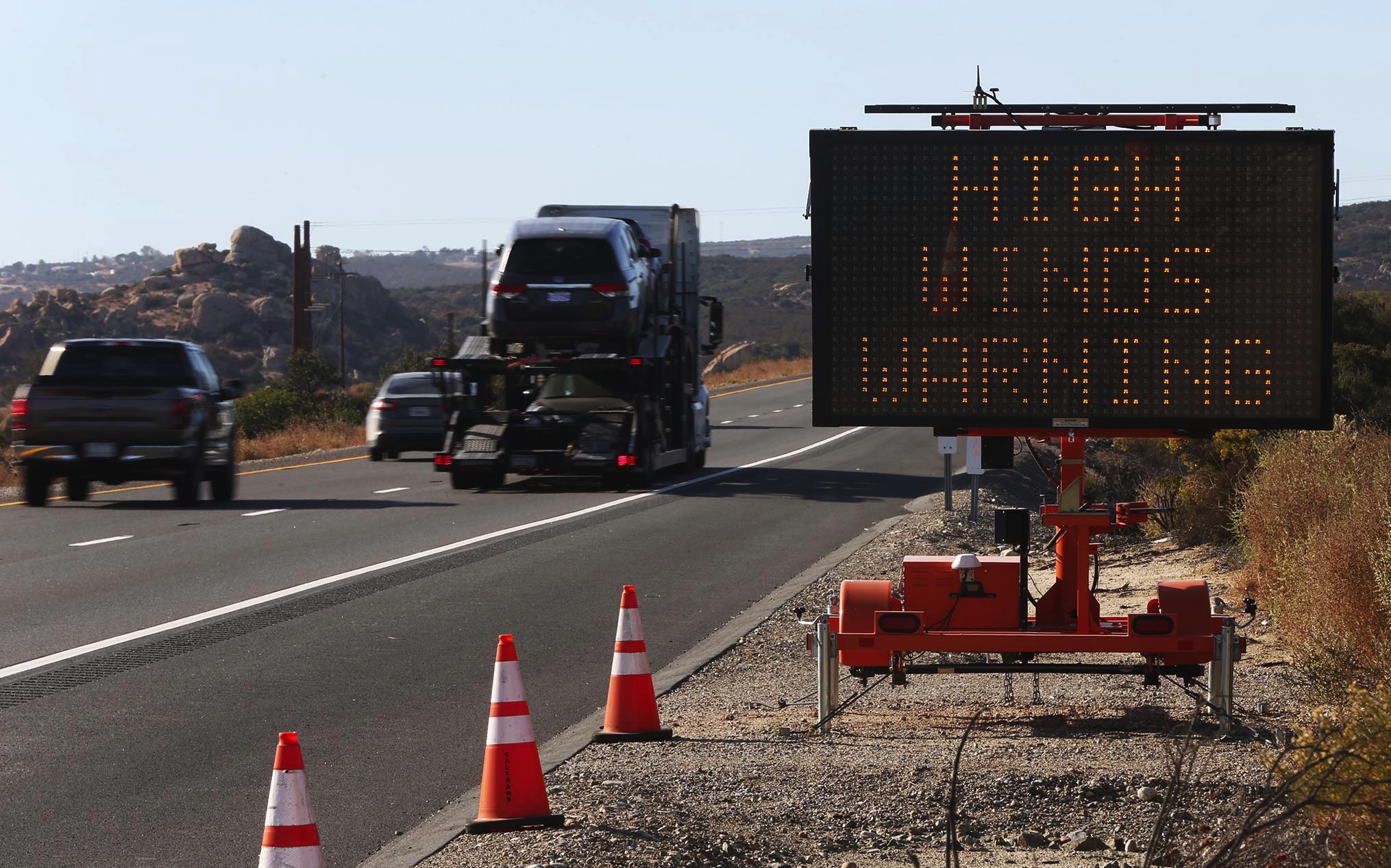 Strong, cold winds will make driving a challenge Monday in eastern San Diego County - Vimarsana News