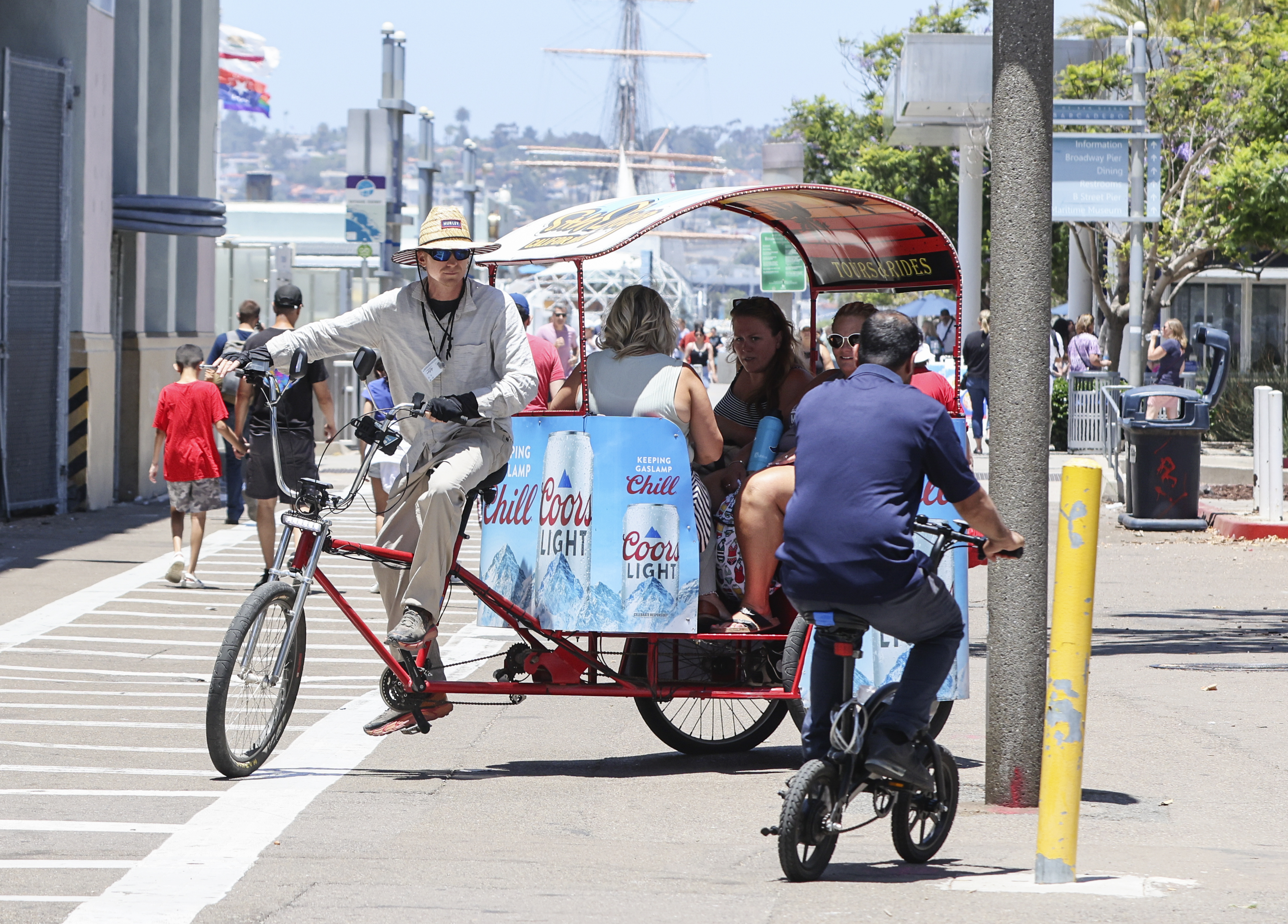 Pedicabs back downtown after pandemic lull with potentially dangerous twist: they're electric and move faster - Vimarsana News