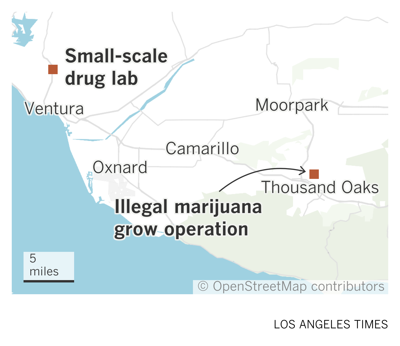Drug lab, illegal marijuana grow investigated in Ventura County - Vimarsana News