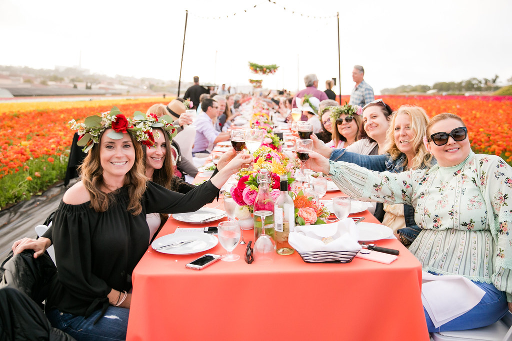 Column: Elegant dinner is served in a Carlsbad flower field - Vimarsana News
