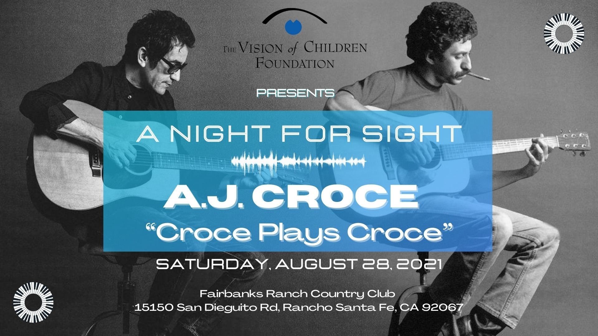 The Vision of Children Foundation to hold 'A Night For Sight' benefit event featuring concert by A.J. Croce - Vimarsana News