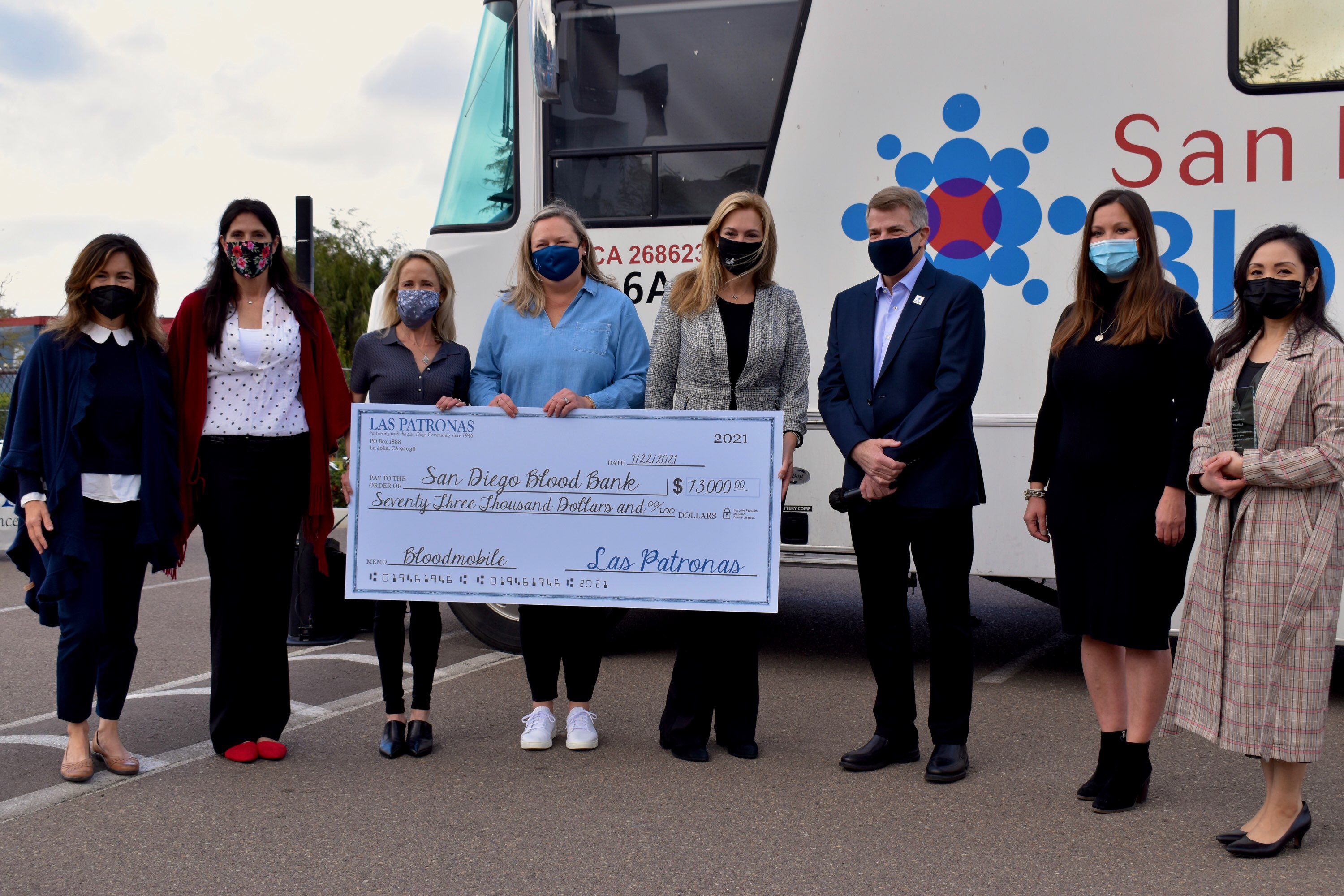 Las Patronas grants $73,000 to San Diego Blood Bank for new bloodmobile - Vimarsana News
